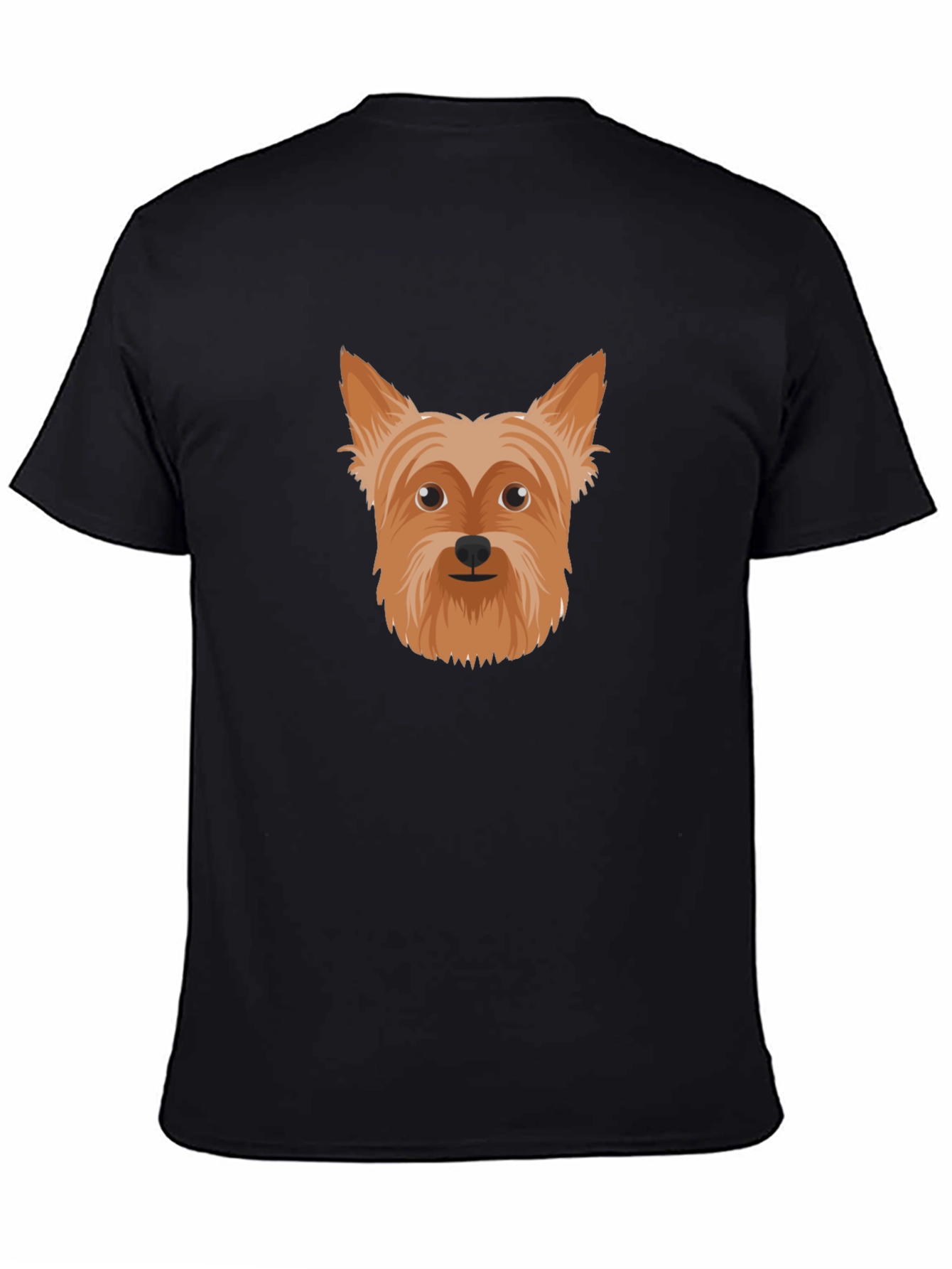 Yorkie Dog Graphic T-Shirt - Black