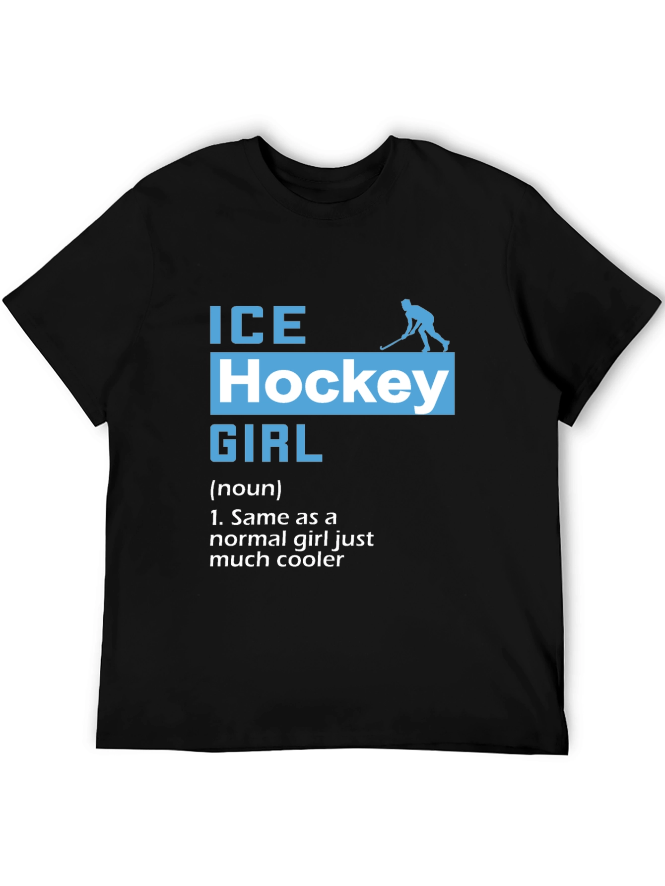 Ice Hockey Girl T-Shirt - Cool Hockey Player Tee
