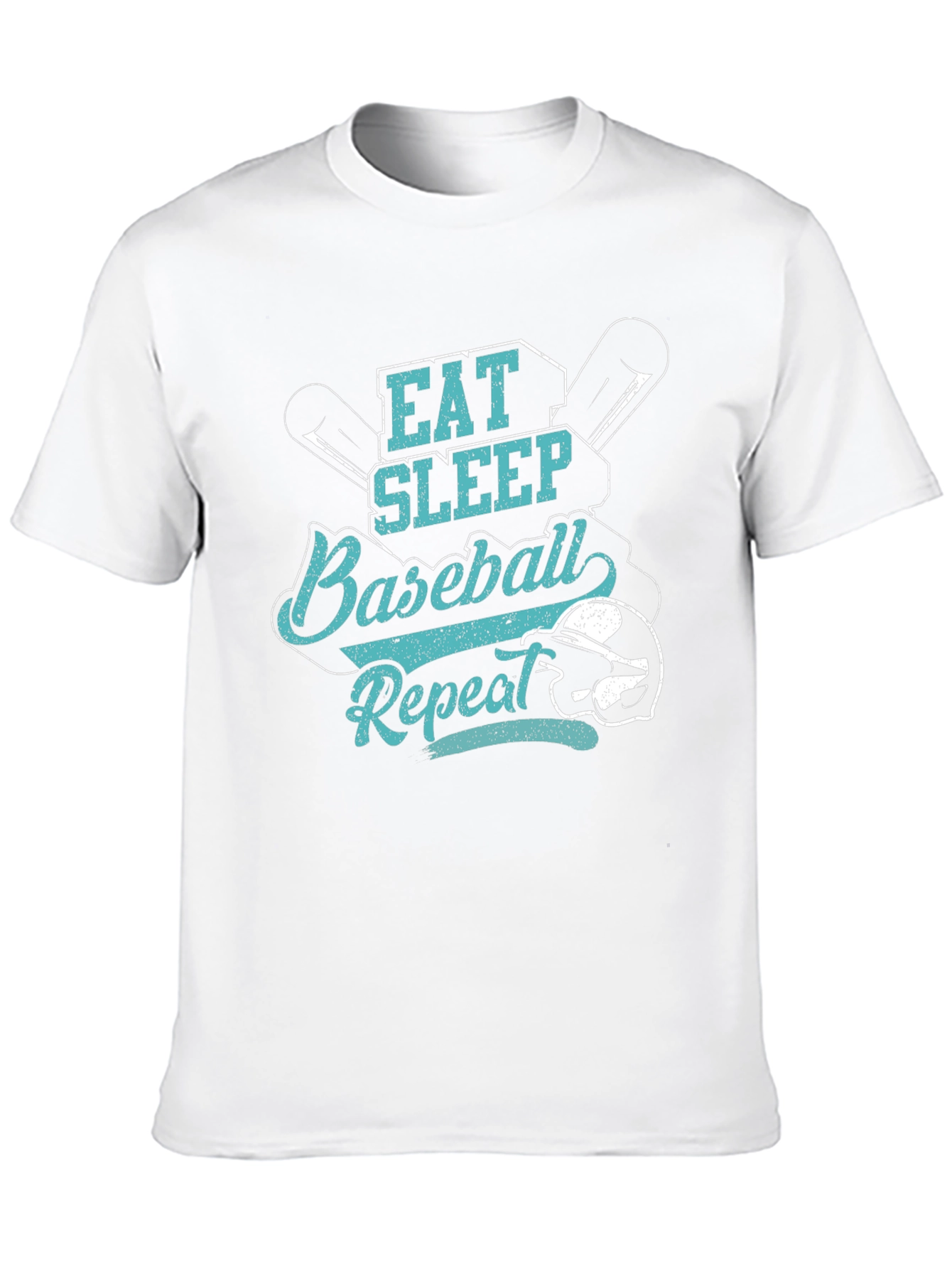 Eat Sleep Baseball Repeat Black T-Shirt