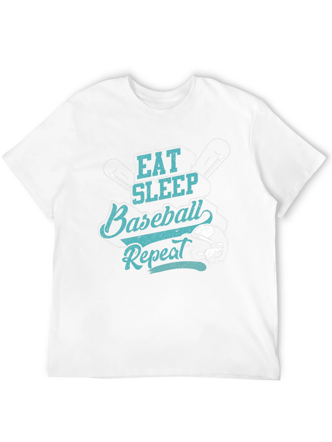 Eat Sleep Baseball Repeat Black T-Shirt