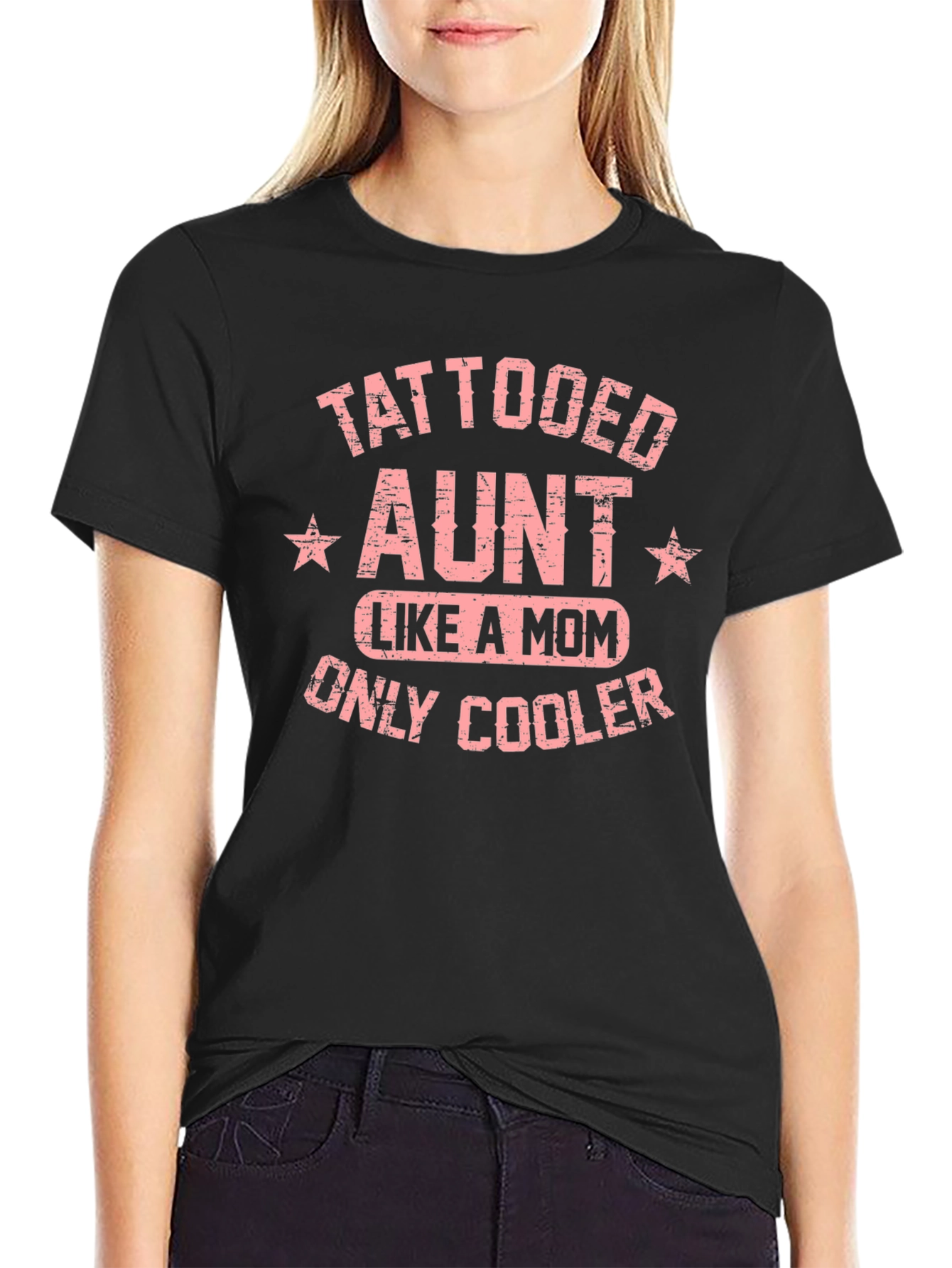 Tattooed Aunt Like A Mom Only Cooler T-Shirt