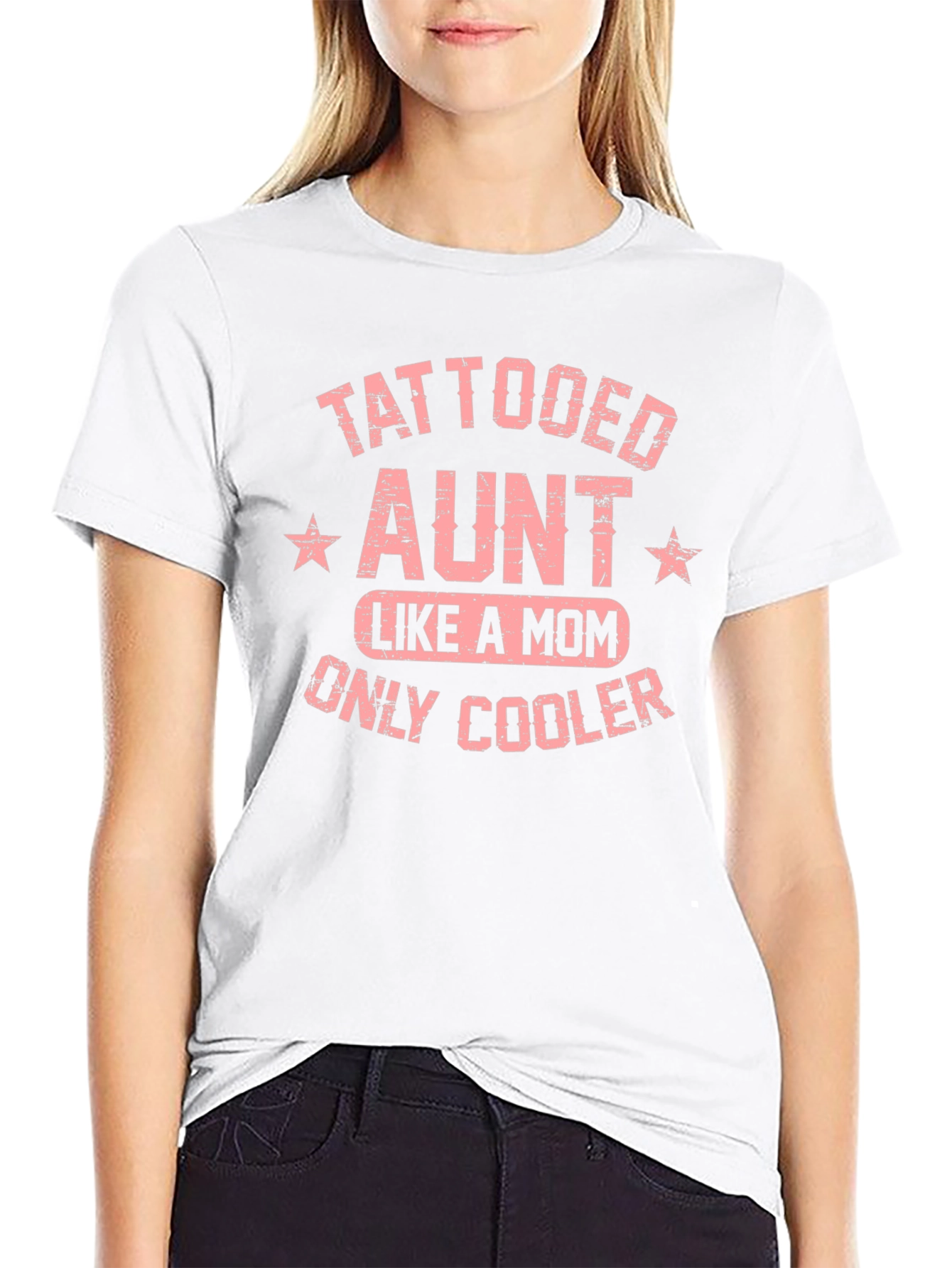 Tattooed Aunt Like A Mom Only Cooler T-Shirt