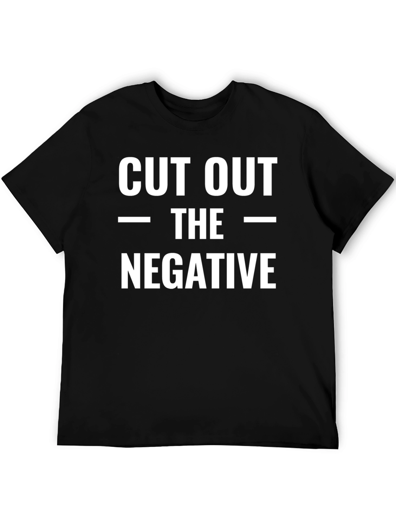 Cut Out The Negative Black T-Shirt