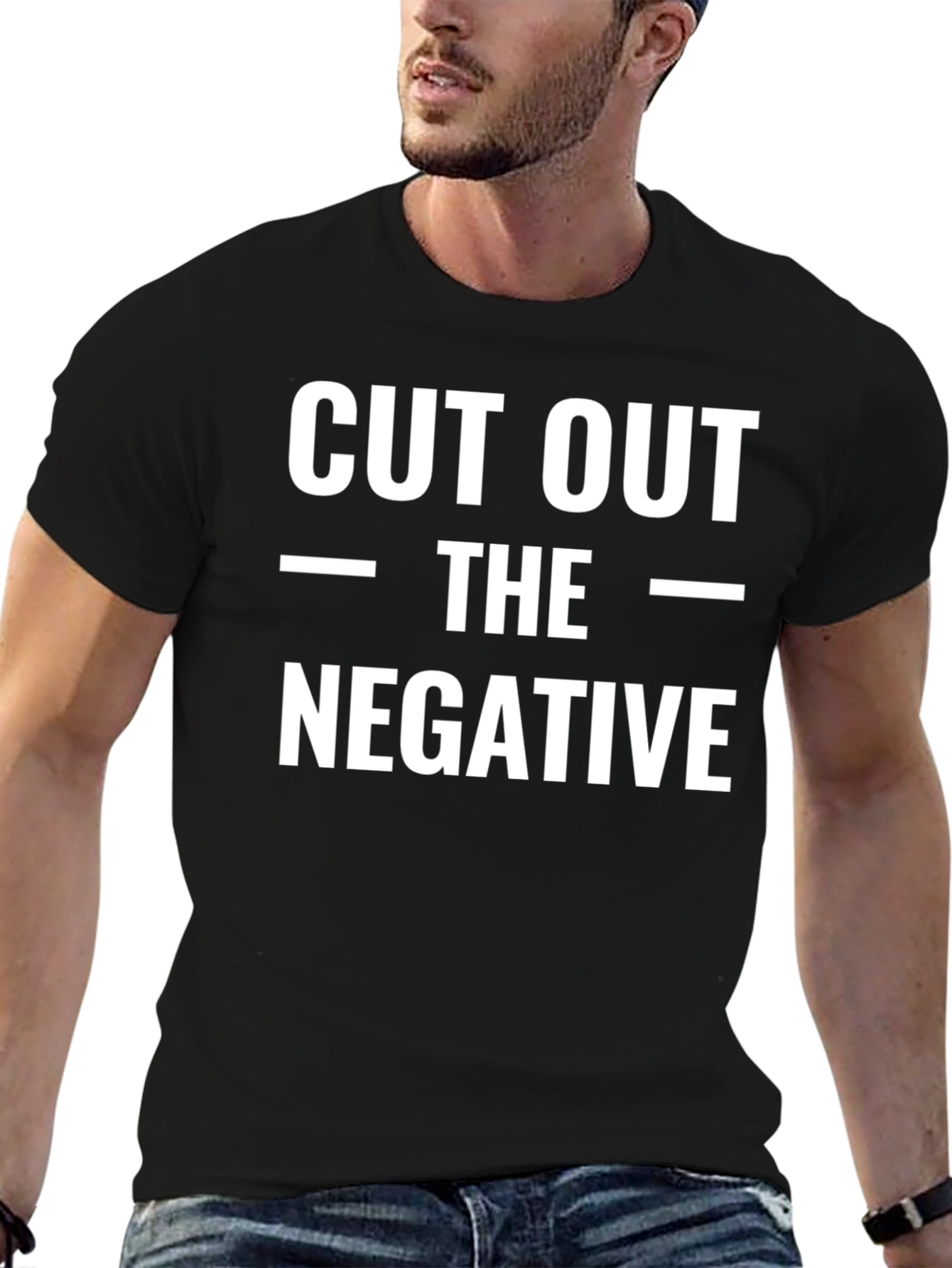 Cut Out The Negative Black T-Shirt