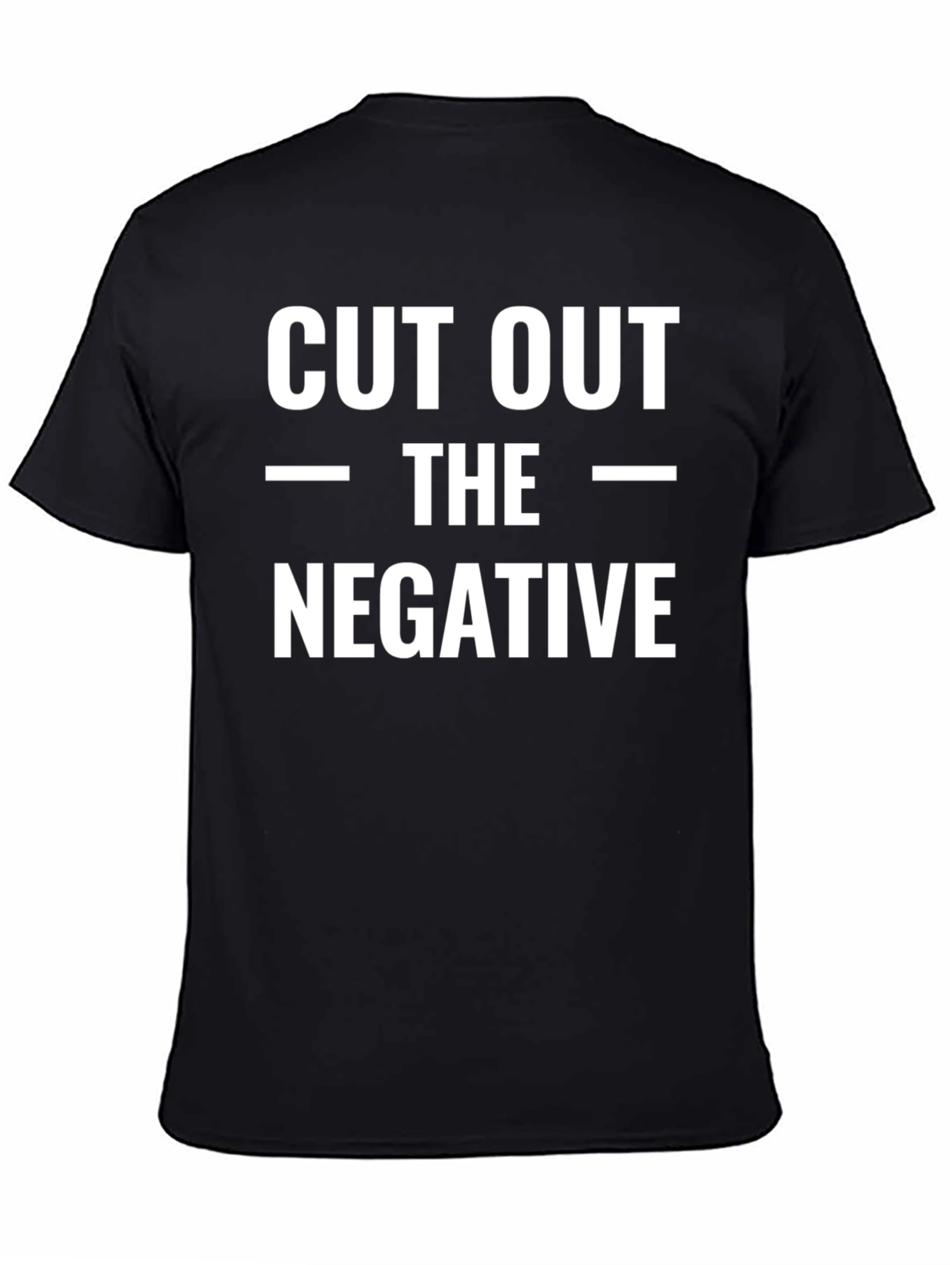 Cut Out The Negative Black T-Shirt