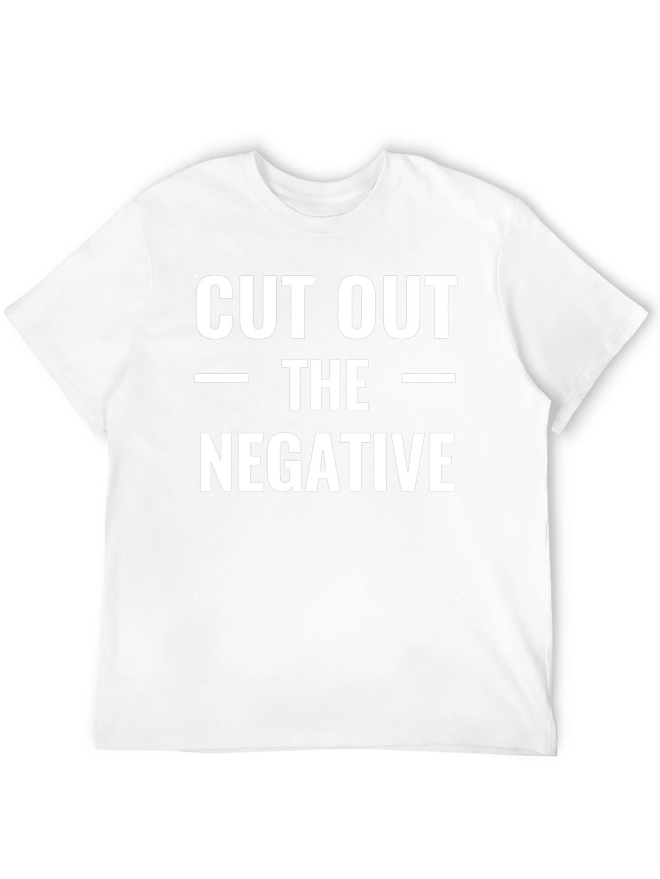 Cut Out The Negative Black T-Shirt