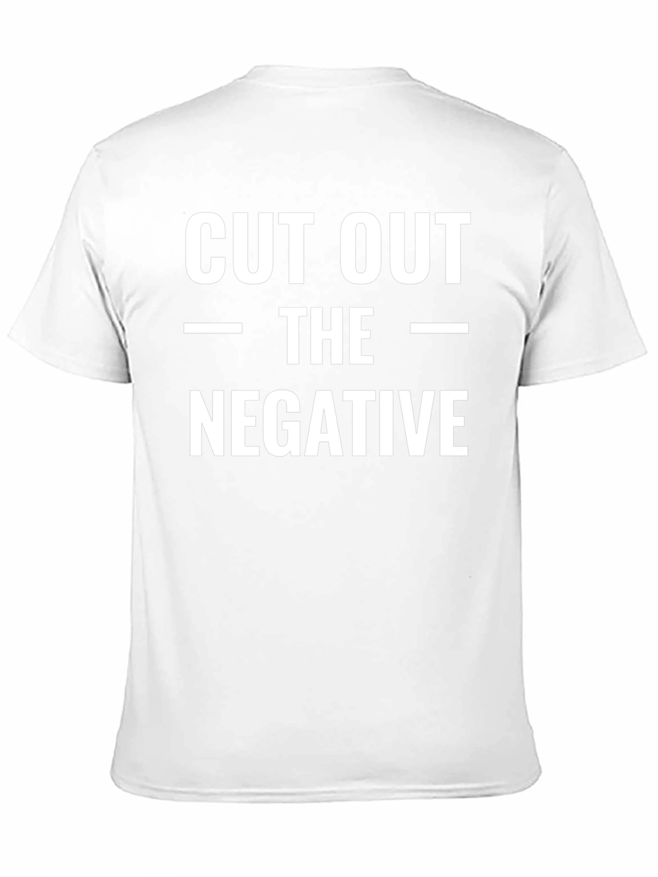 Cut Out The Negative Black T-Shirt