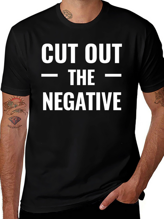 Cut Out The Negative Black T-Shirt