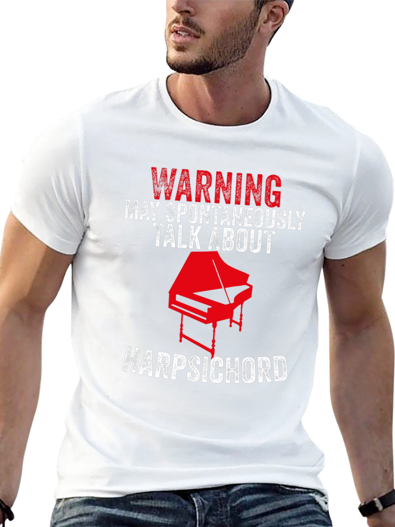 Warning: May Spontaneously Talk About Harpsichord T-Shirt