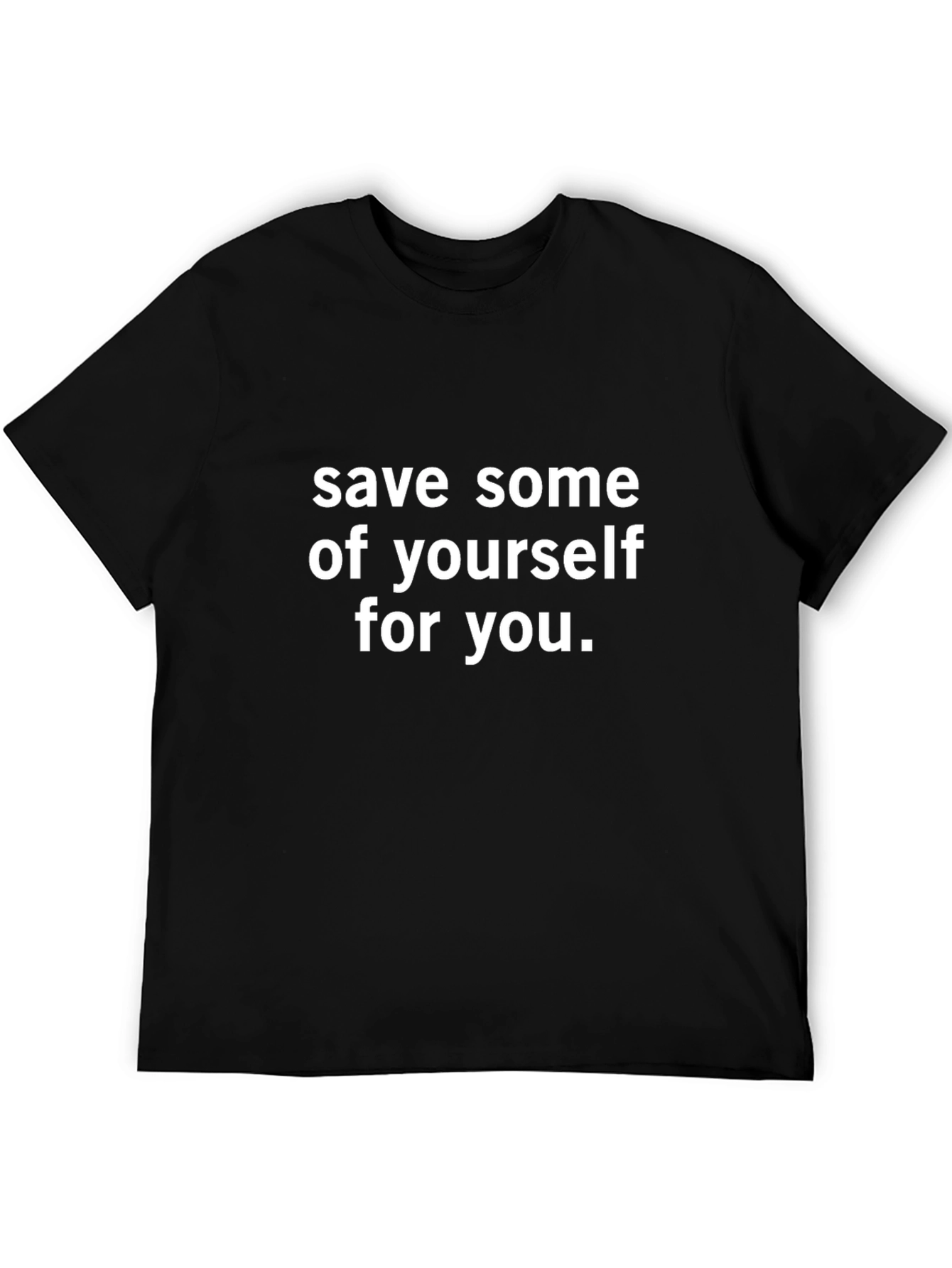 Save Yourself Black Graphic Tee