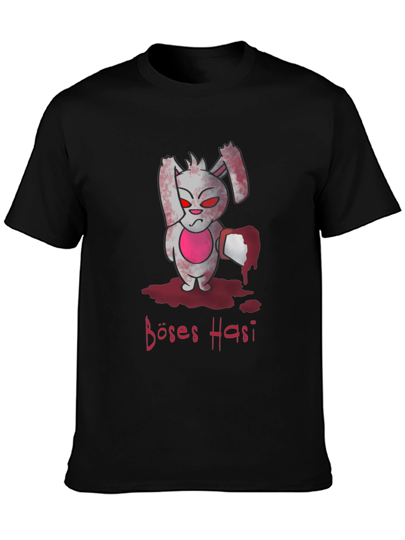 Evil Bunny Graphic T-Shirt - Böses Hasi Tee