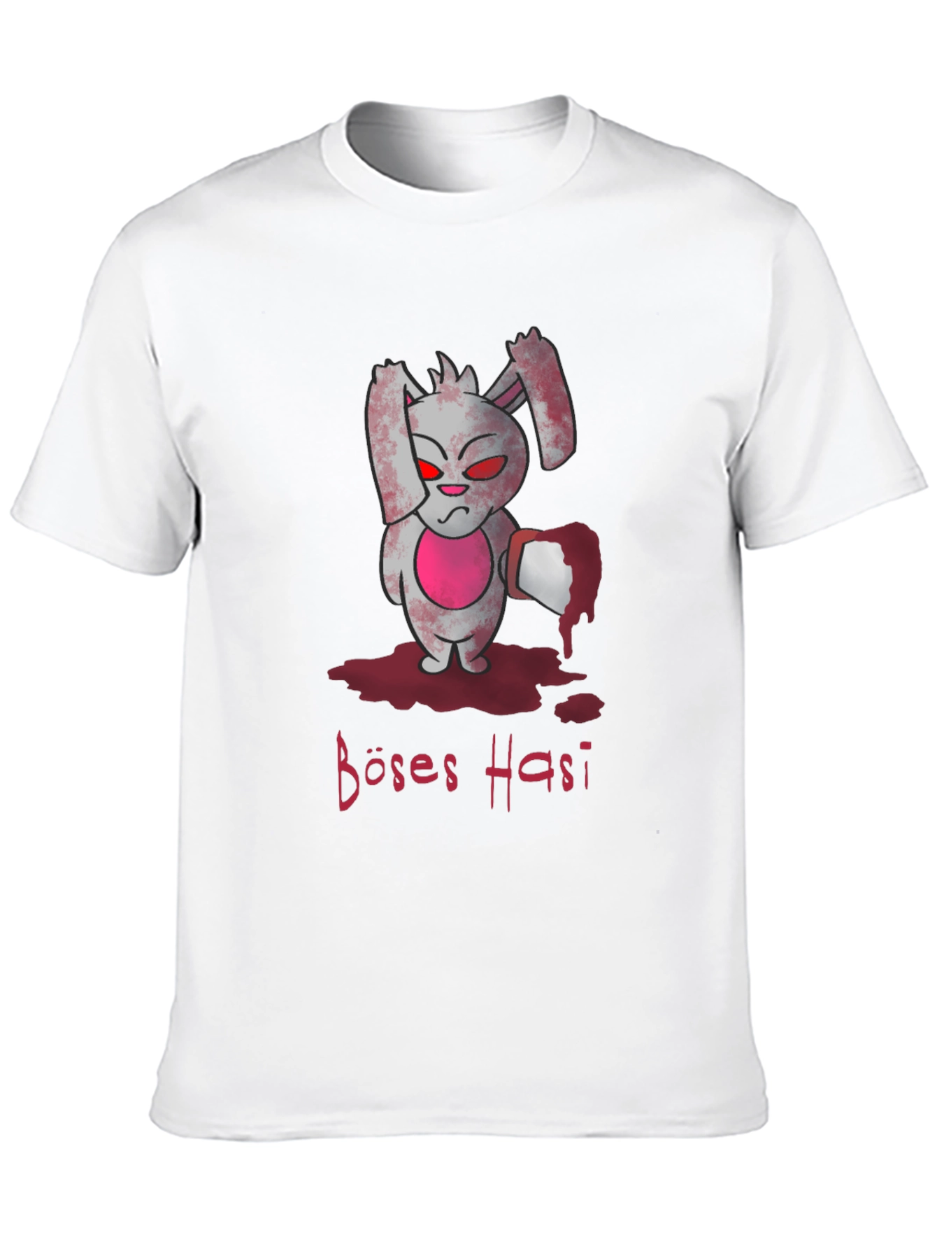 Evil Bunny Graphic T-Shirt - Böses Hasi Tee
