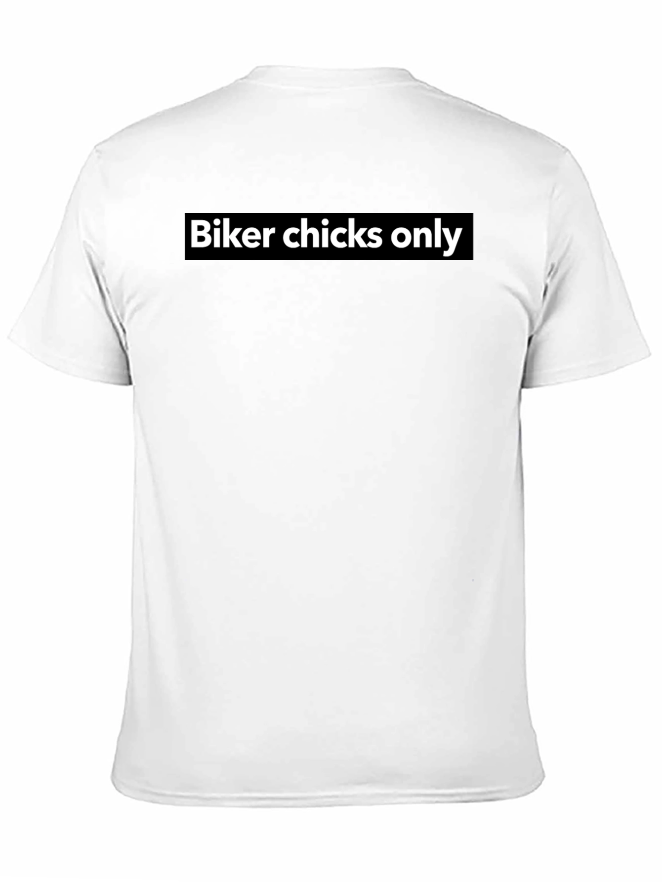 Biker Chicks Only Graphic Tee - Black Cotton T-Shirt