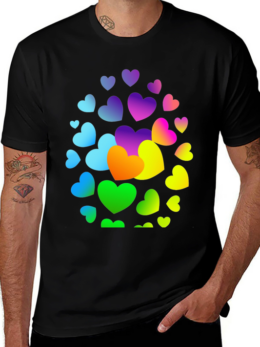 Colorful Heart T-Shirt - Express Your Love!