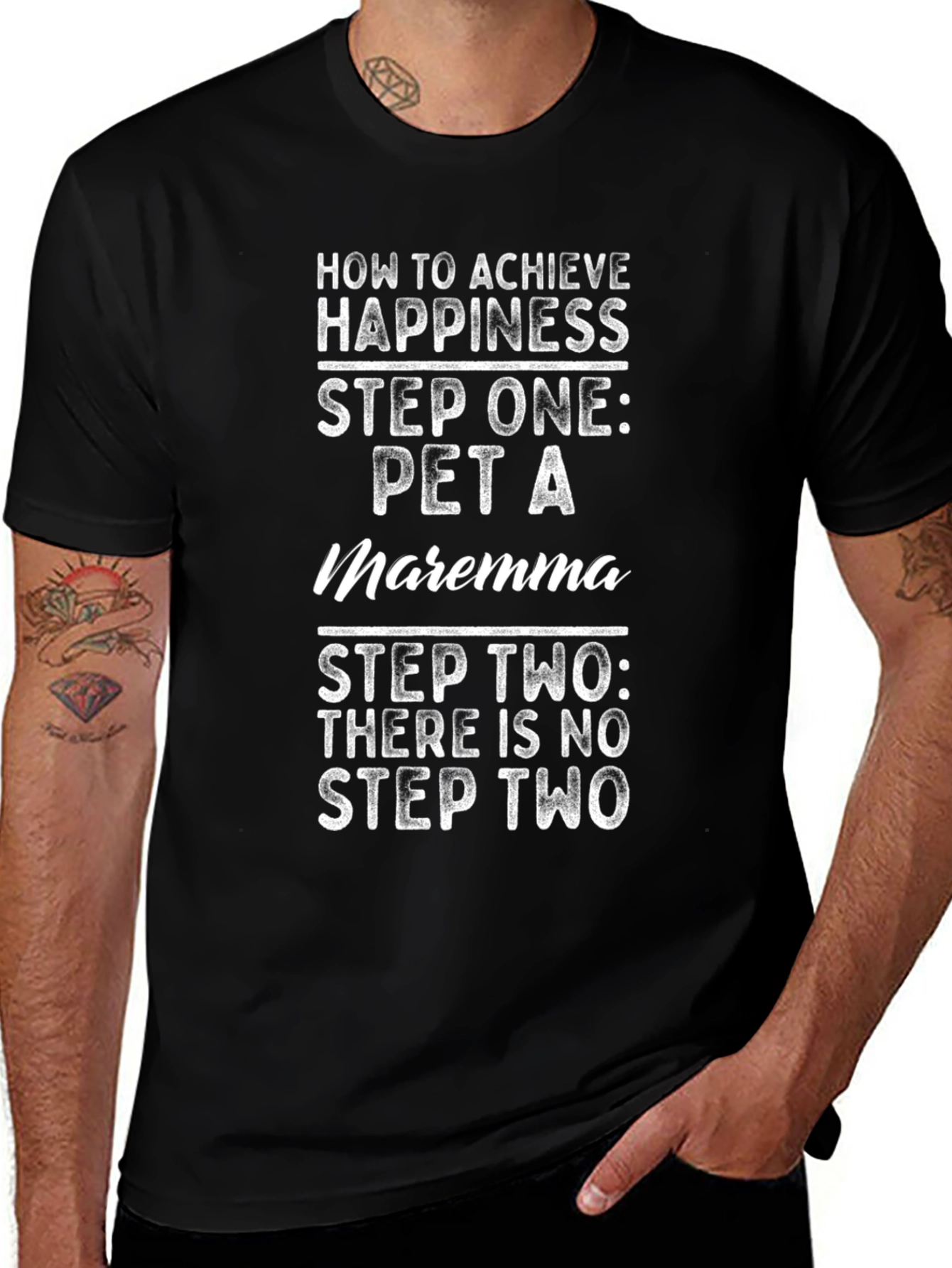 Pet a Maremma T-Shirt - Achieve Happiness Now!