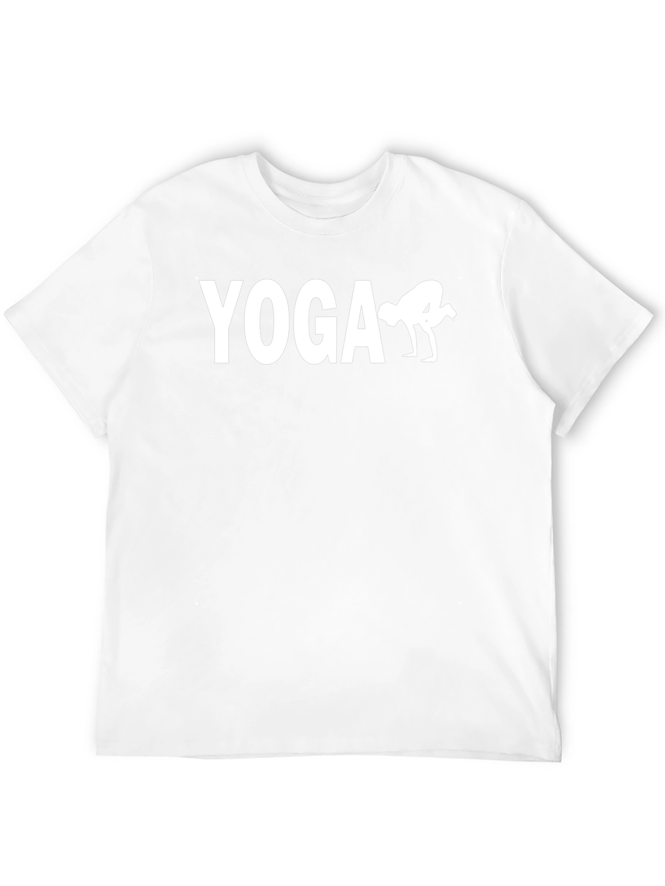 Yoga Pose Graphic T-Shirt - Black Cotton Tee