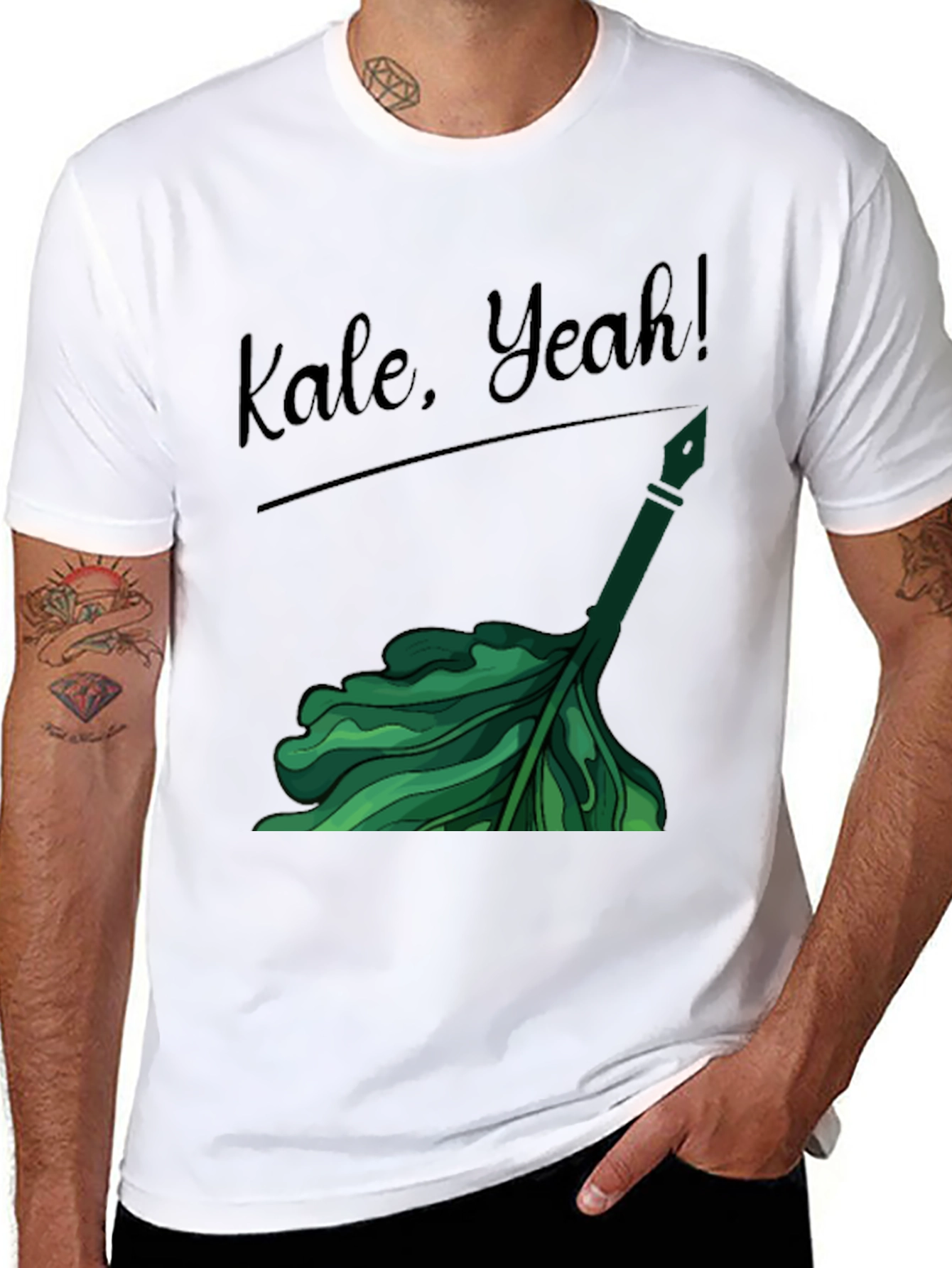 Kale Yeah! Graphic T-Shirt - Trendy Vegan Tee