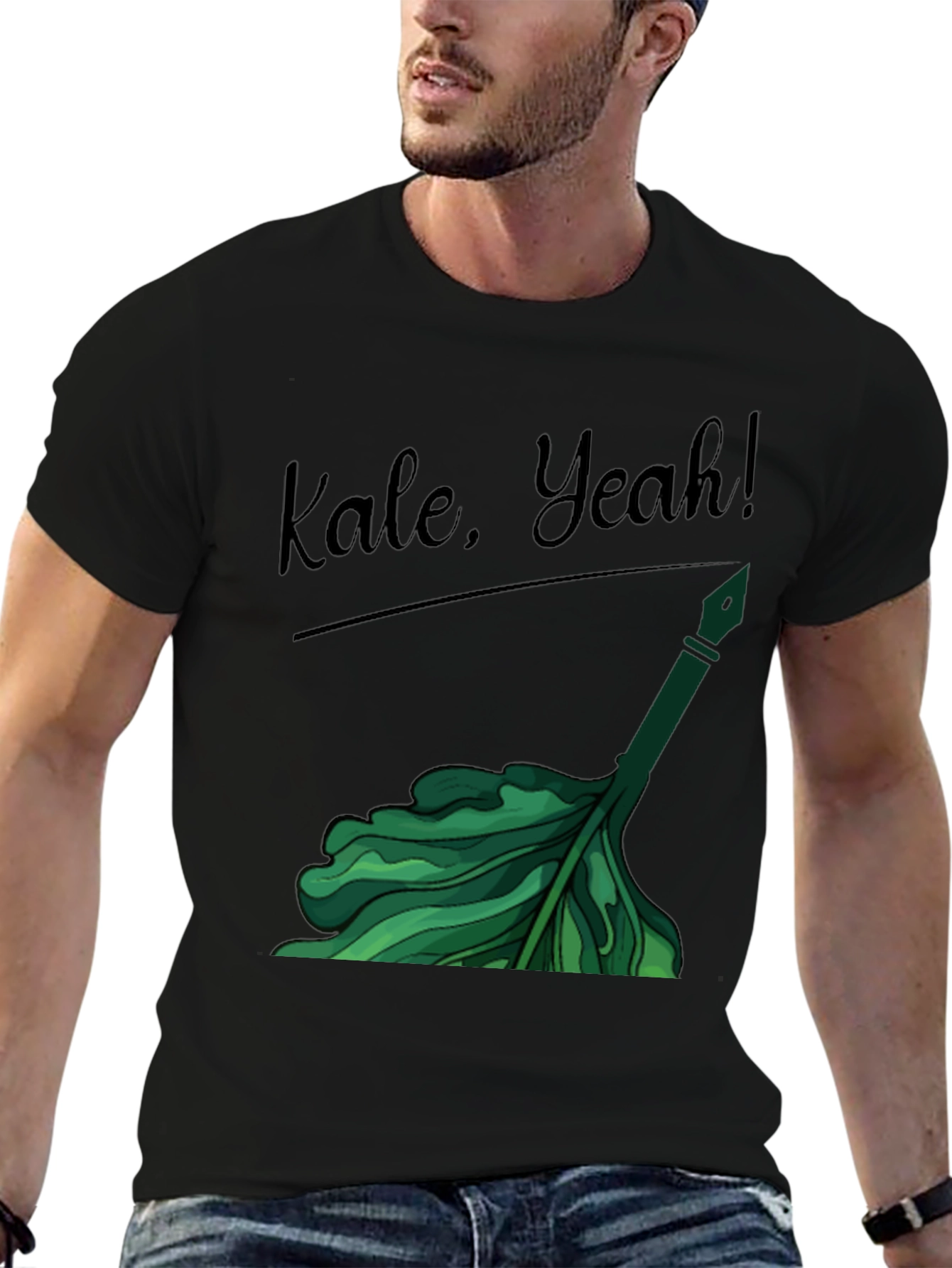 Kale Yeah! Graphic T-Shirt - Trendy Vegan Tee