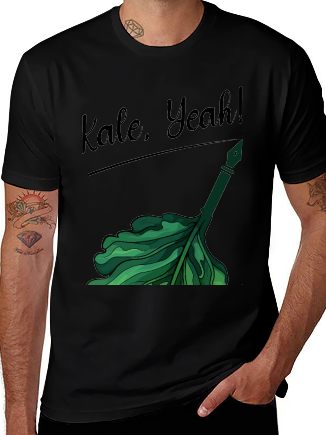 Kale Yeah! Graphic T-Shirt - Trendy Vegan Tee