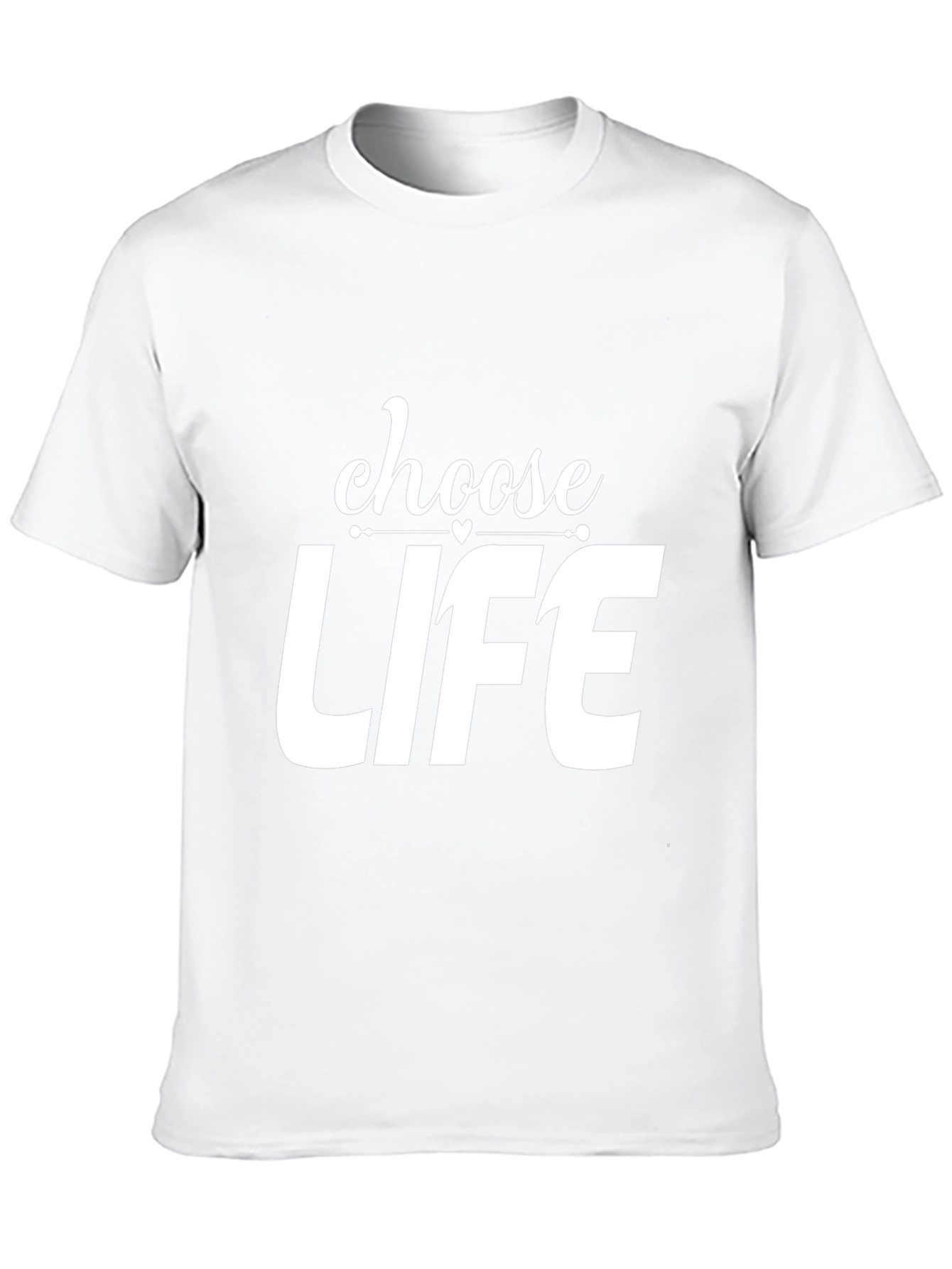 Choose Life Graphic Tee - Stylish Cotton Blend