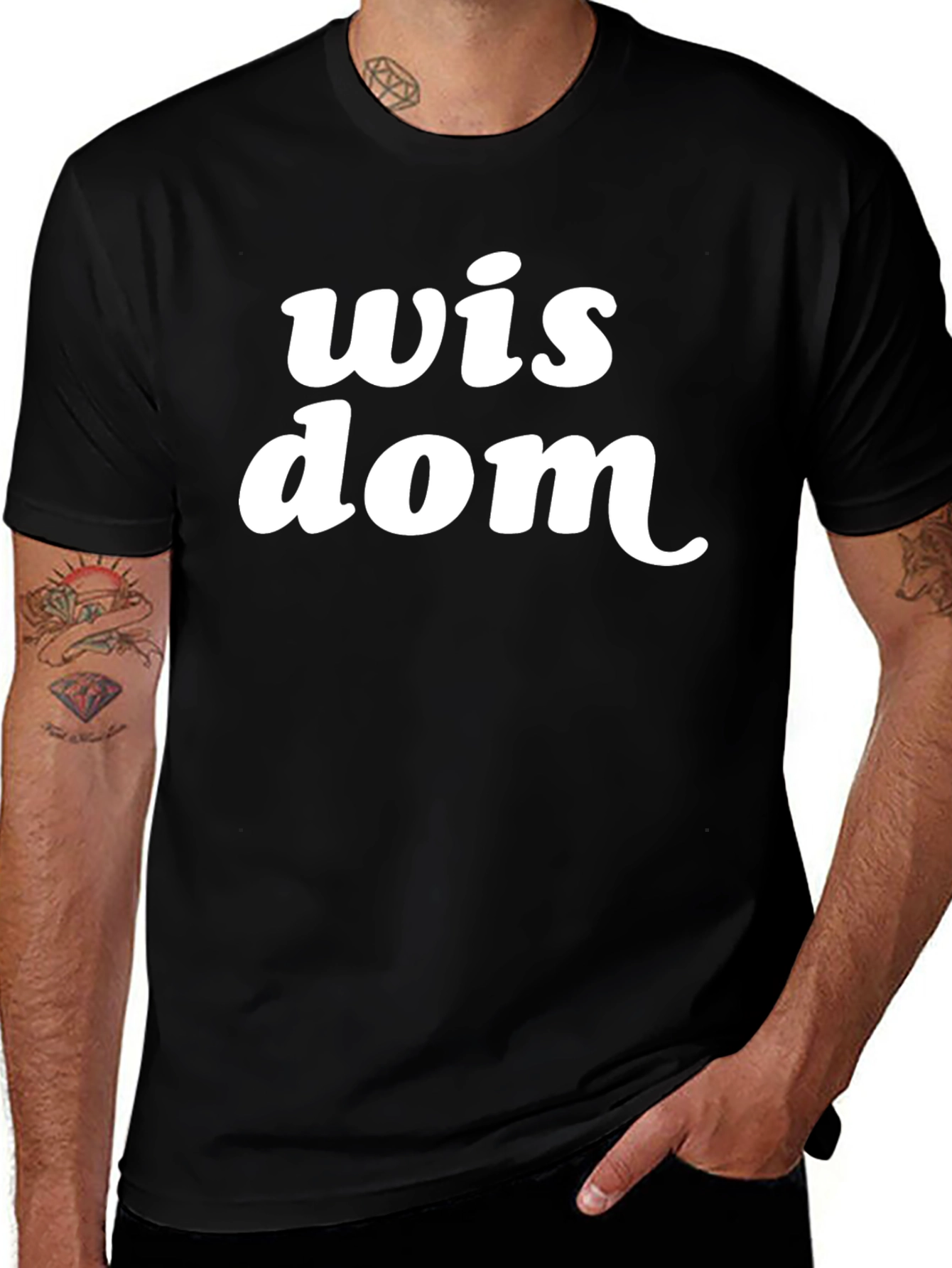 Wisdom Graphic Tee - Classic Black T-Shirt