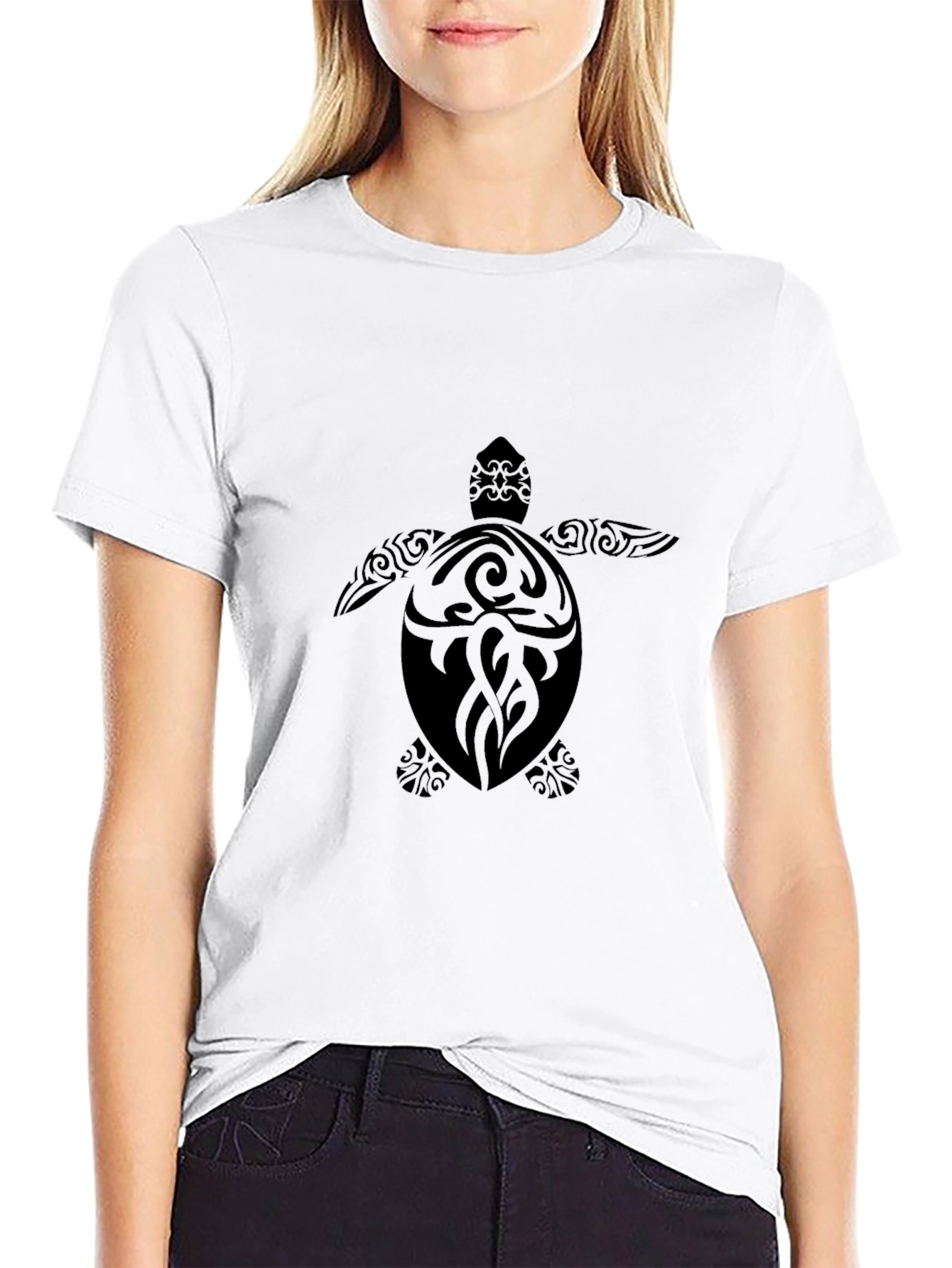 Mens Black Turtle Graphic Tee - Stylish Comfort