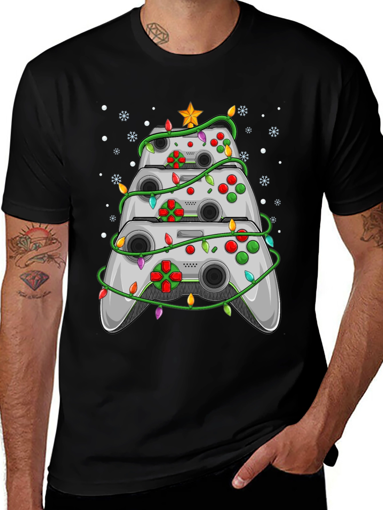 Gamer Christmas Tree T-Shirt