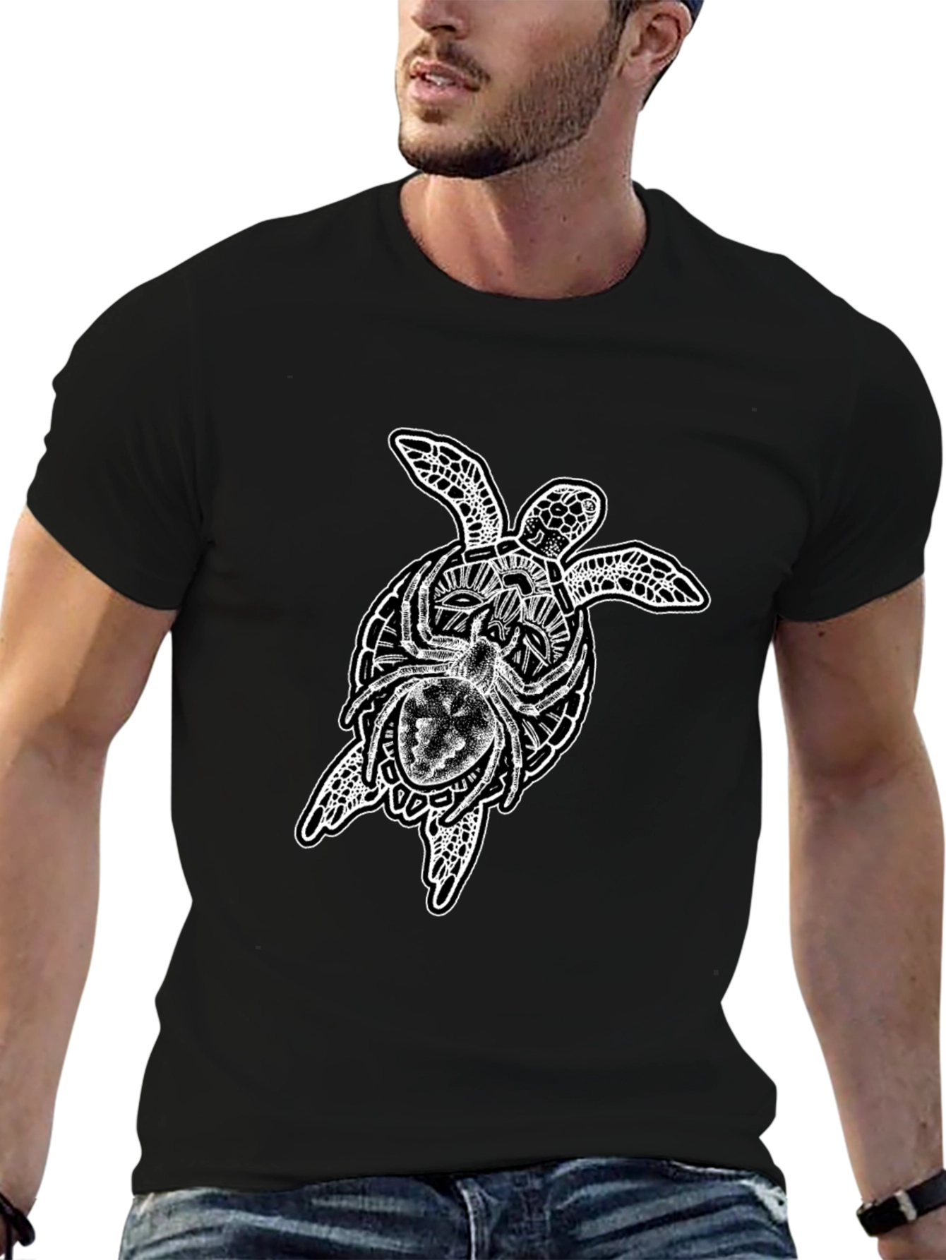 Black Turtle Spider Graphic T-Shirt