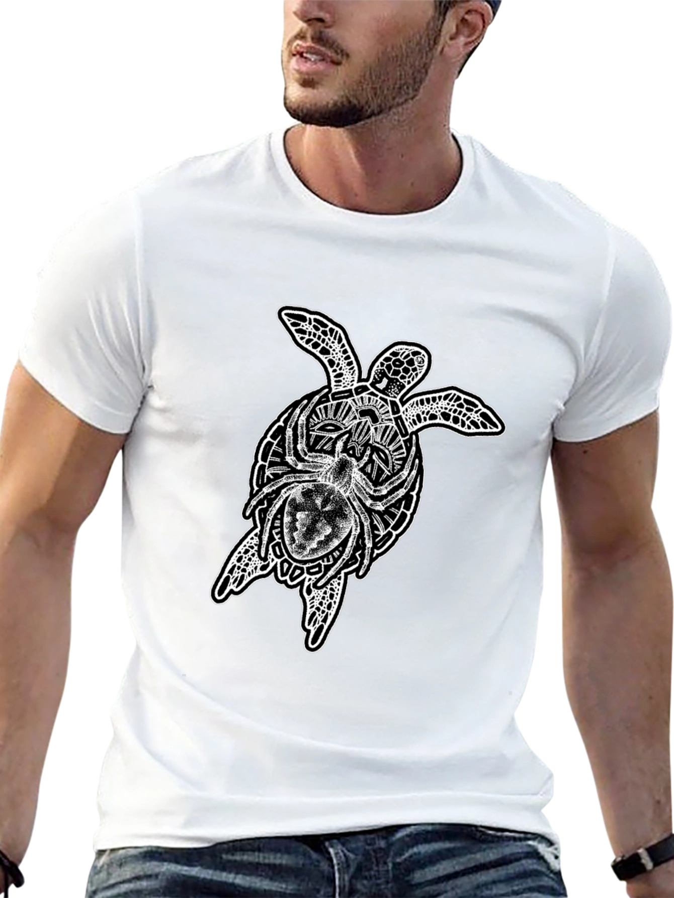 Black Turtle Spider Graphic T-Shirt