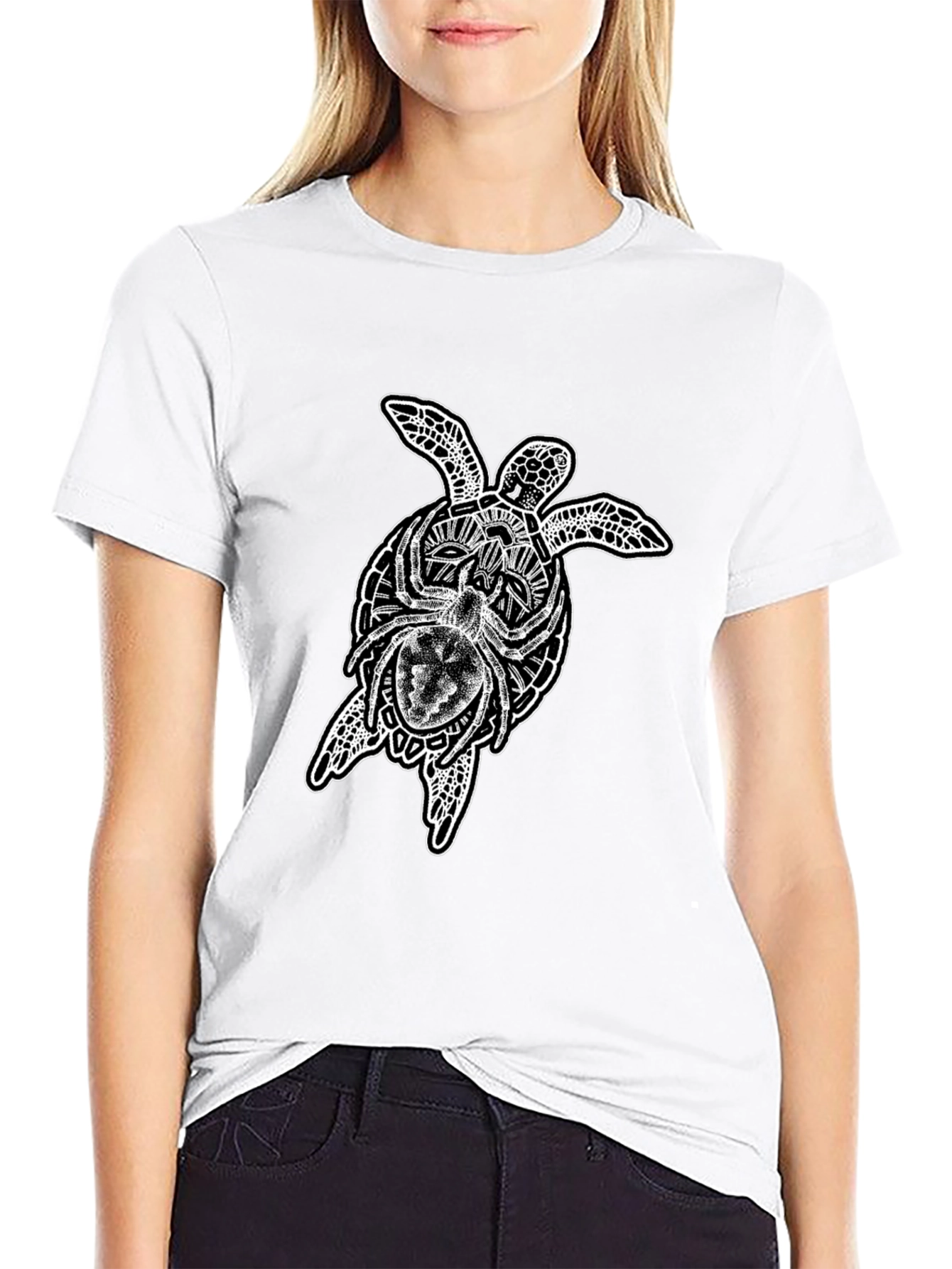Black Turtle Spider Graphic T-Shirt