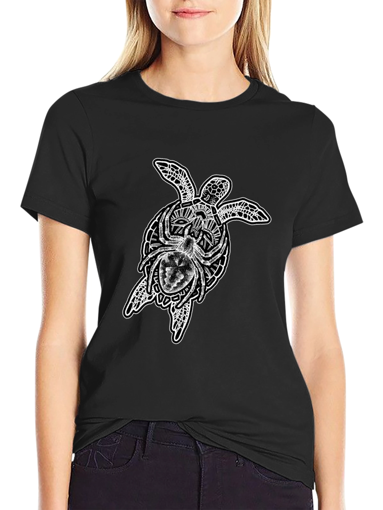 Black Turtle Spider Graphic T-Shirt