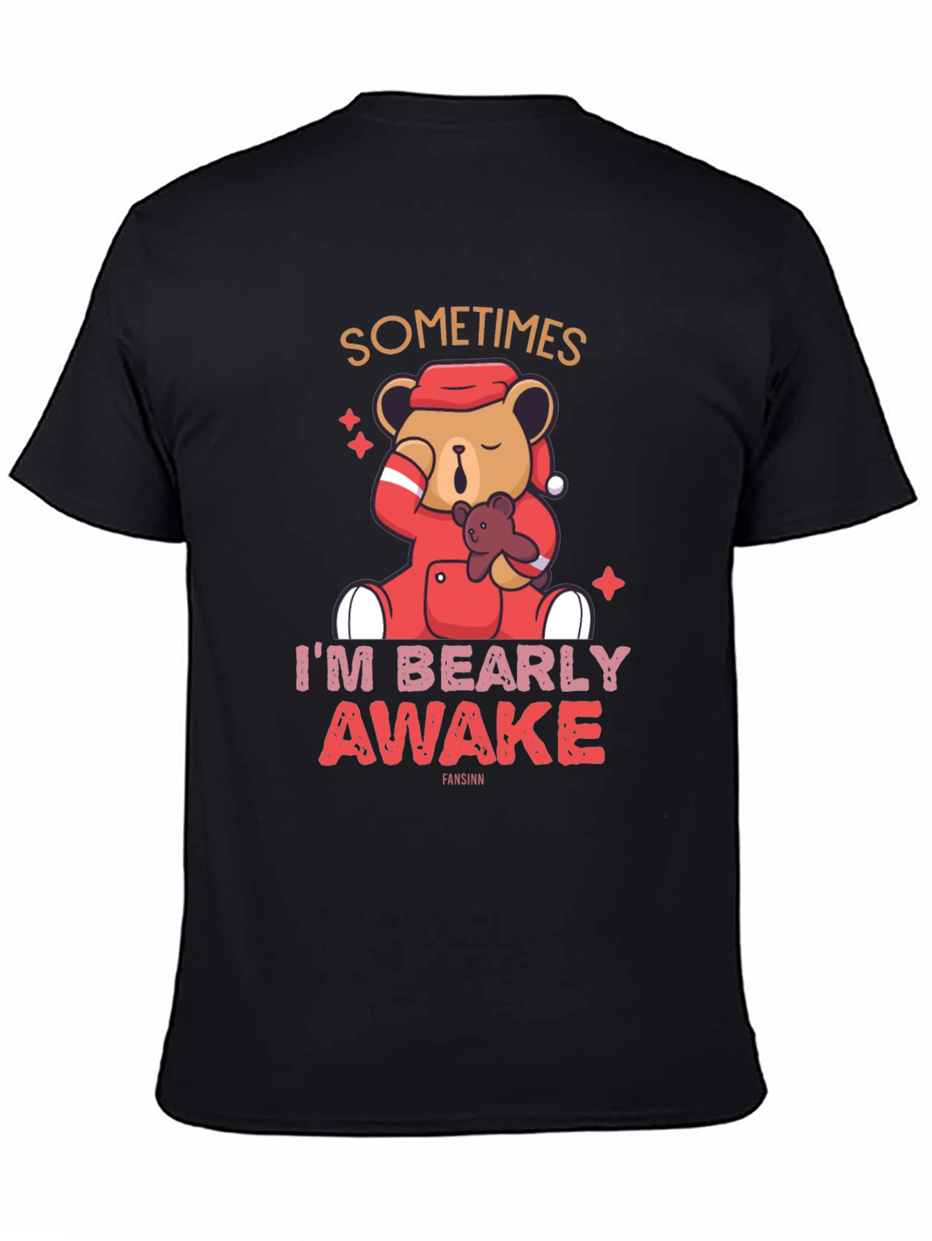 Bearly Awake T-Shirt - Cute Sleepy Bear Tee