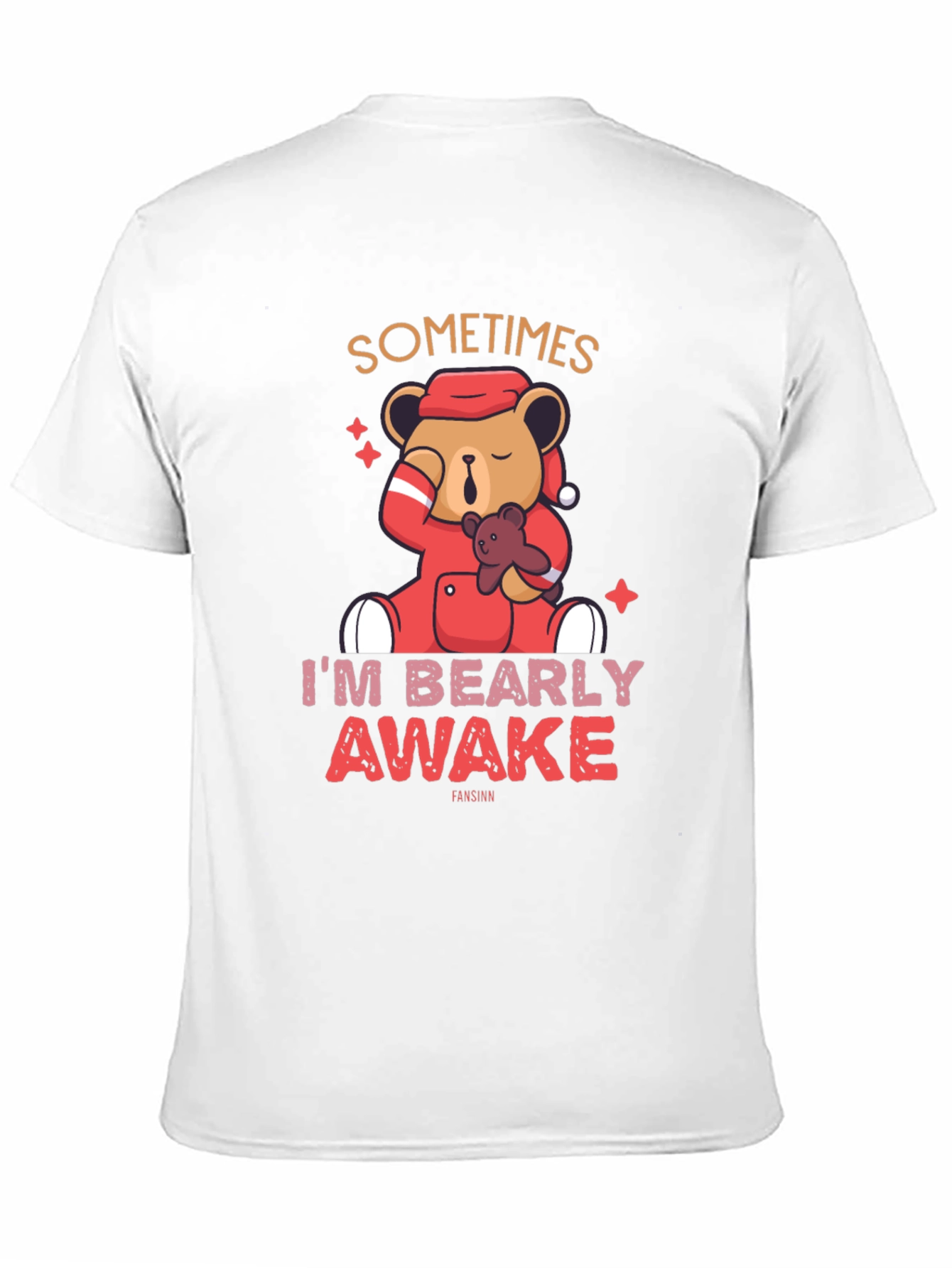 Bearly Awake T-Shirt - Cute Sleepy Bear Tee