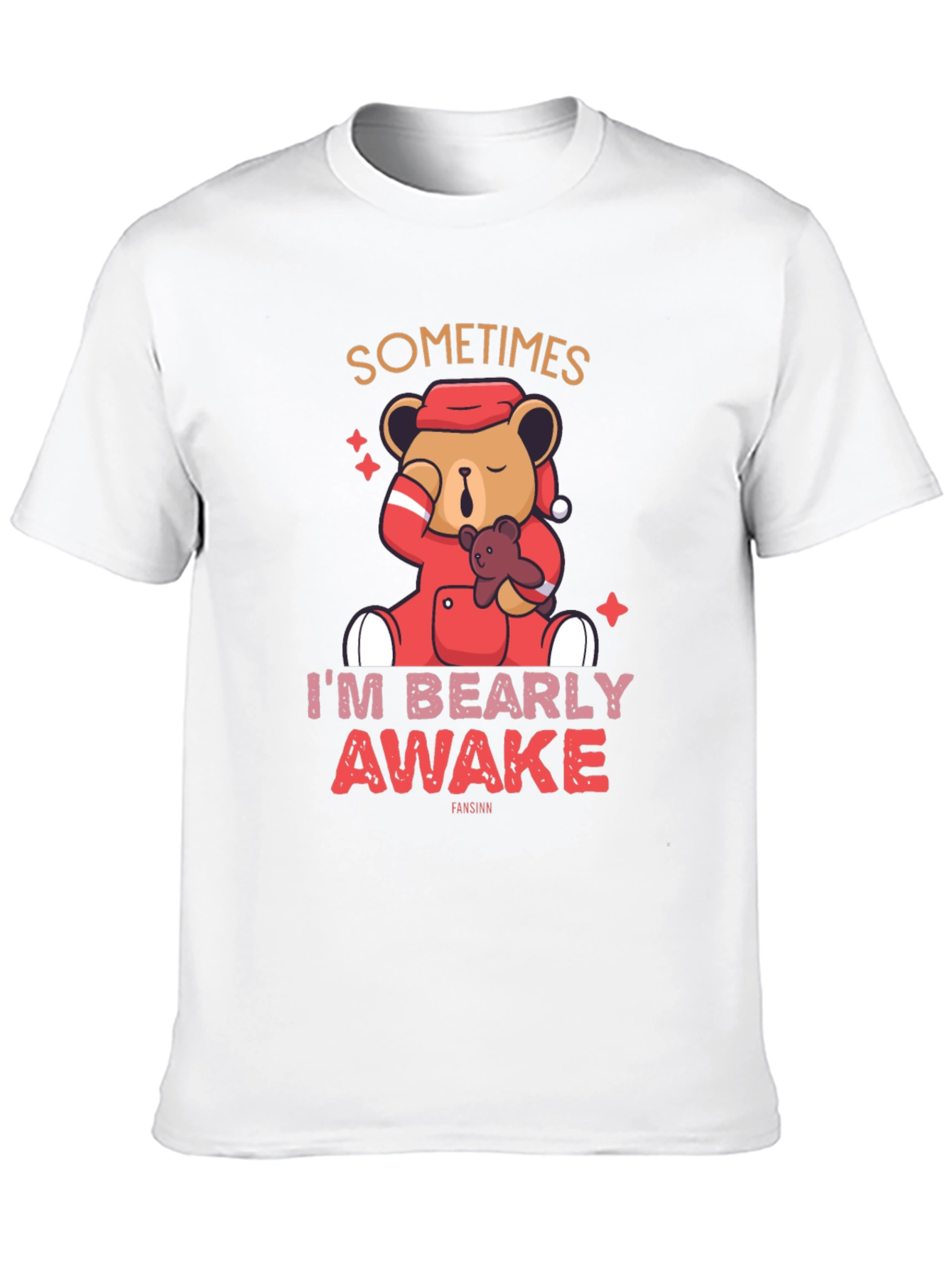 Bearly Awake T-Shirt - Cute Sleepy Bear Tee