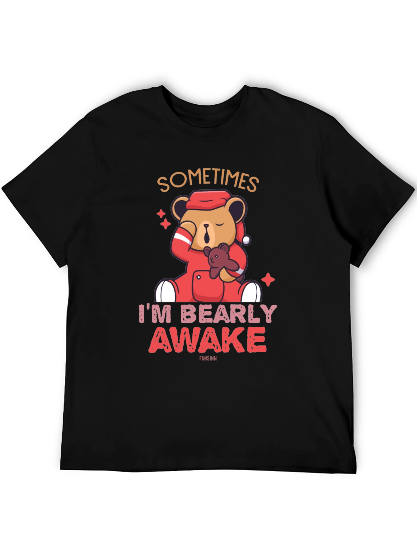 Bearly Awake T-Shirt - Cute Sleepy Bear Tee
