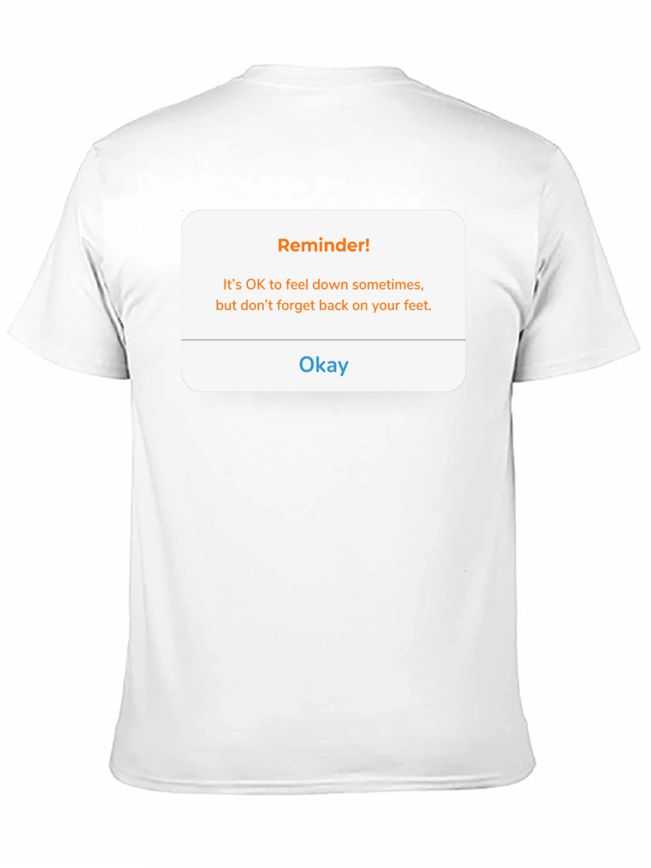 Reminder Graphic Tee - Black Crew Neck