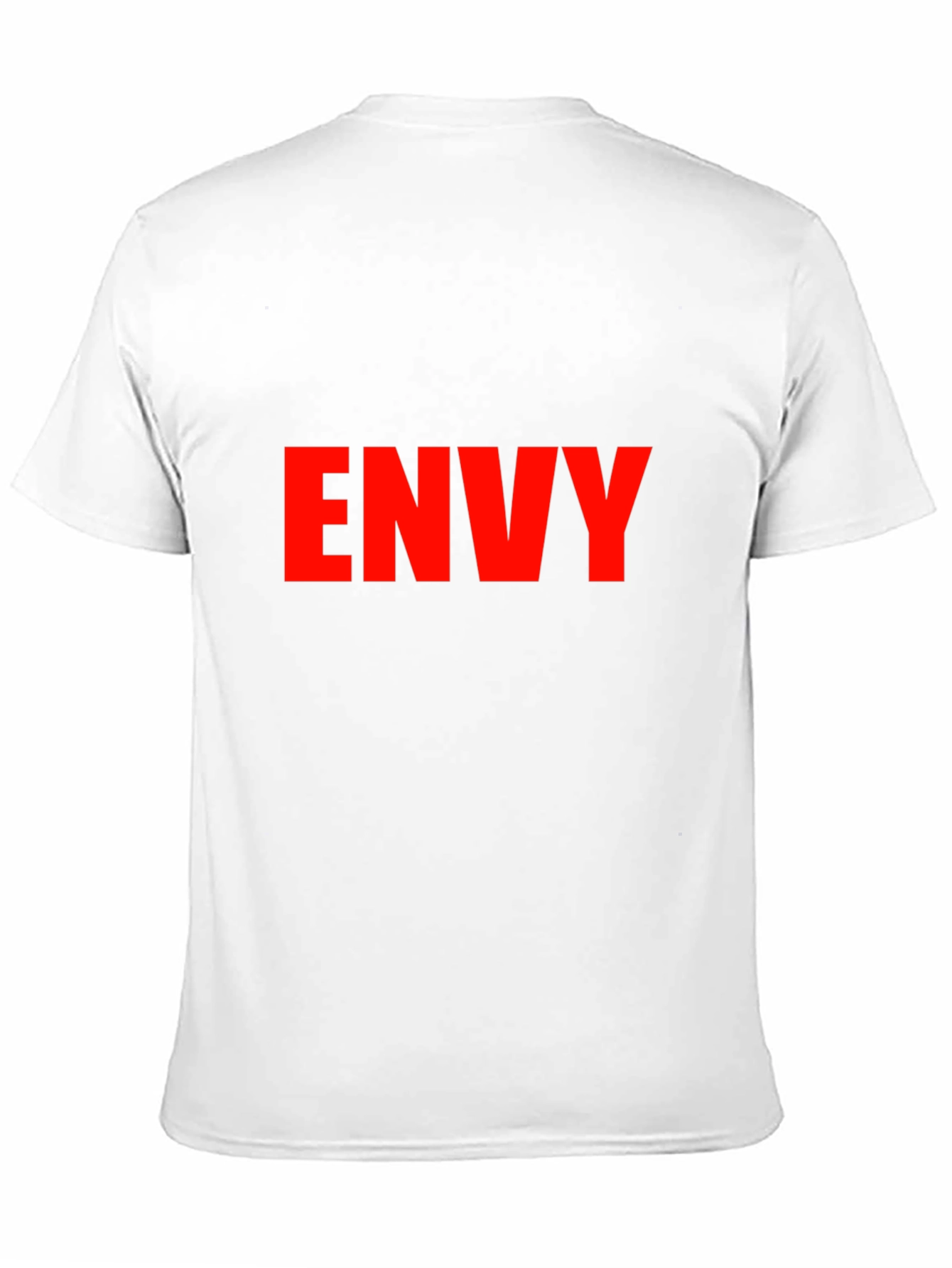 Envy Graphic Tee - Bold Red Text on Black