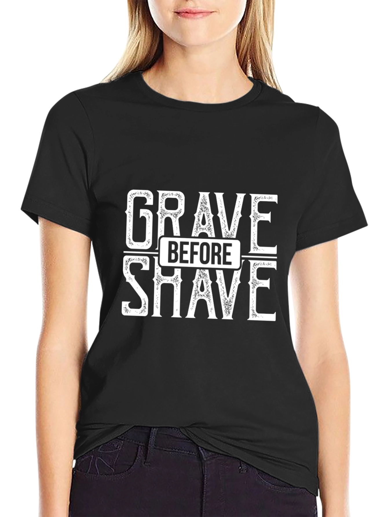 Grave Before Shave Black T-Shirt
