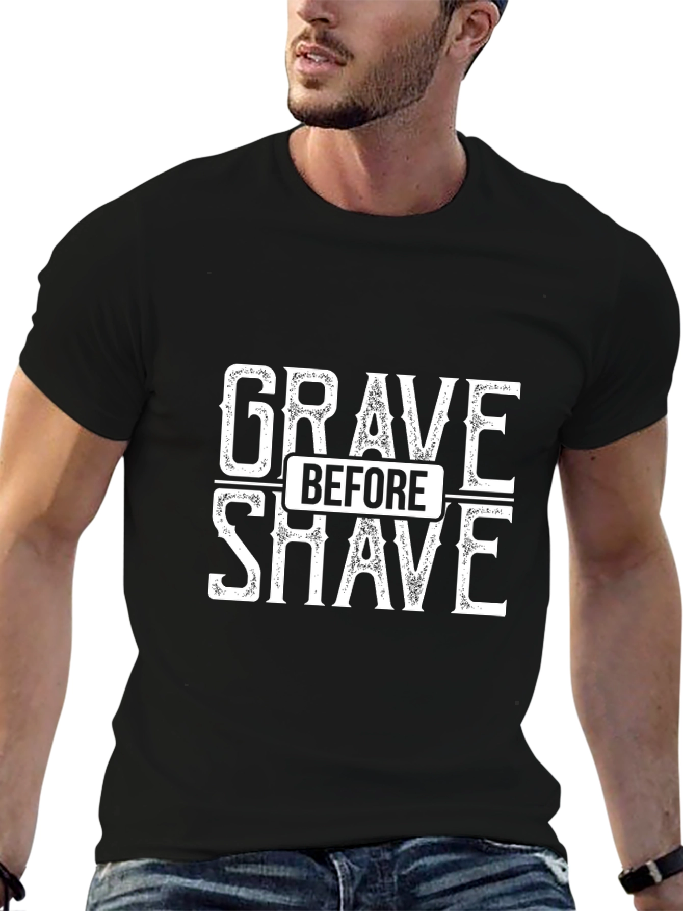 Grave Before Shave Black T-Shirt
