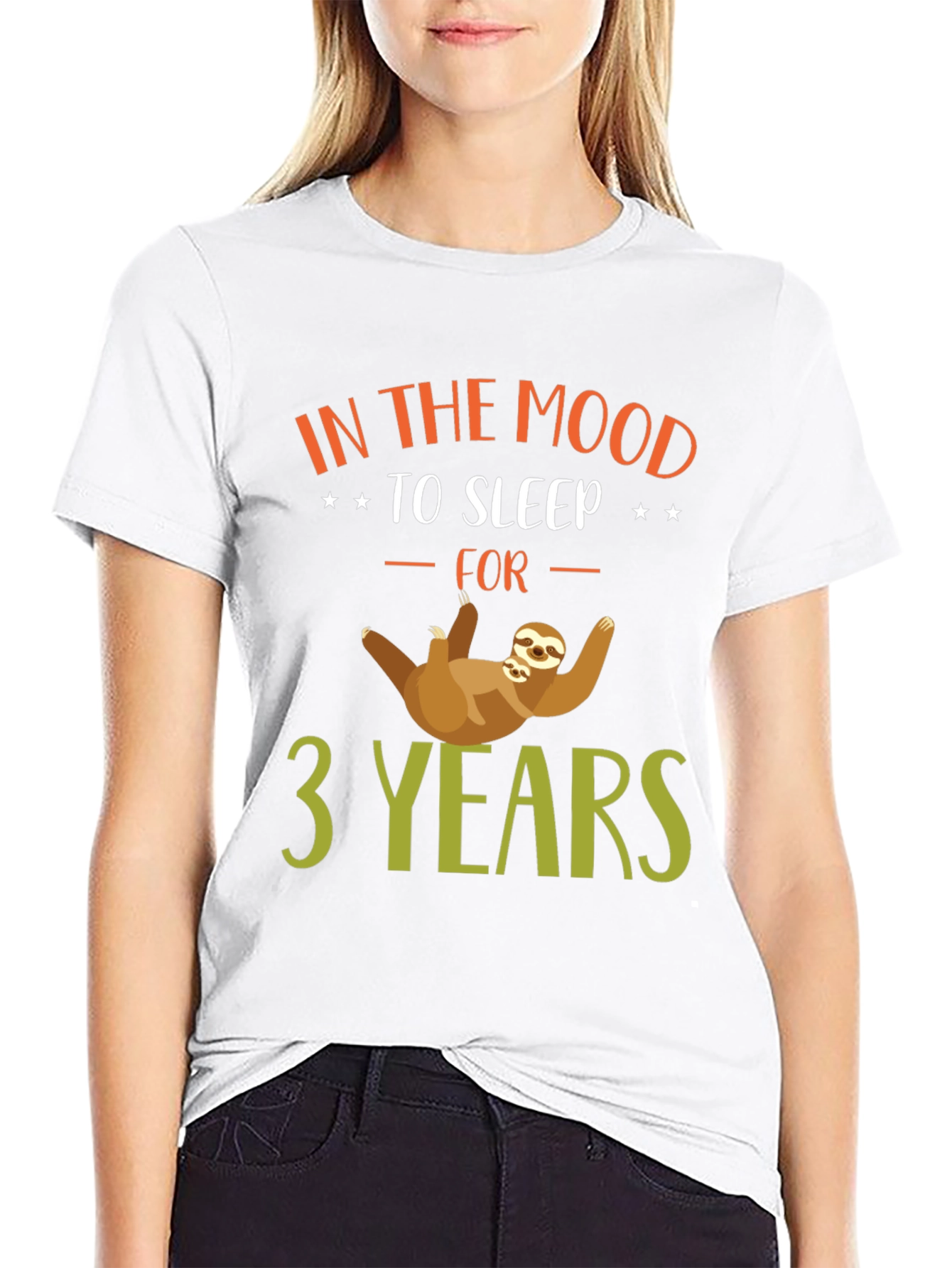 Funny Sloth In the Mood to Sleep T-Shirt