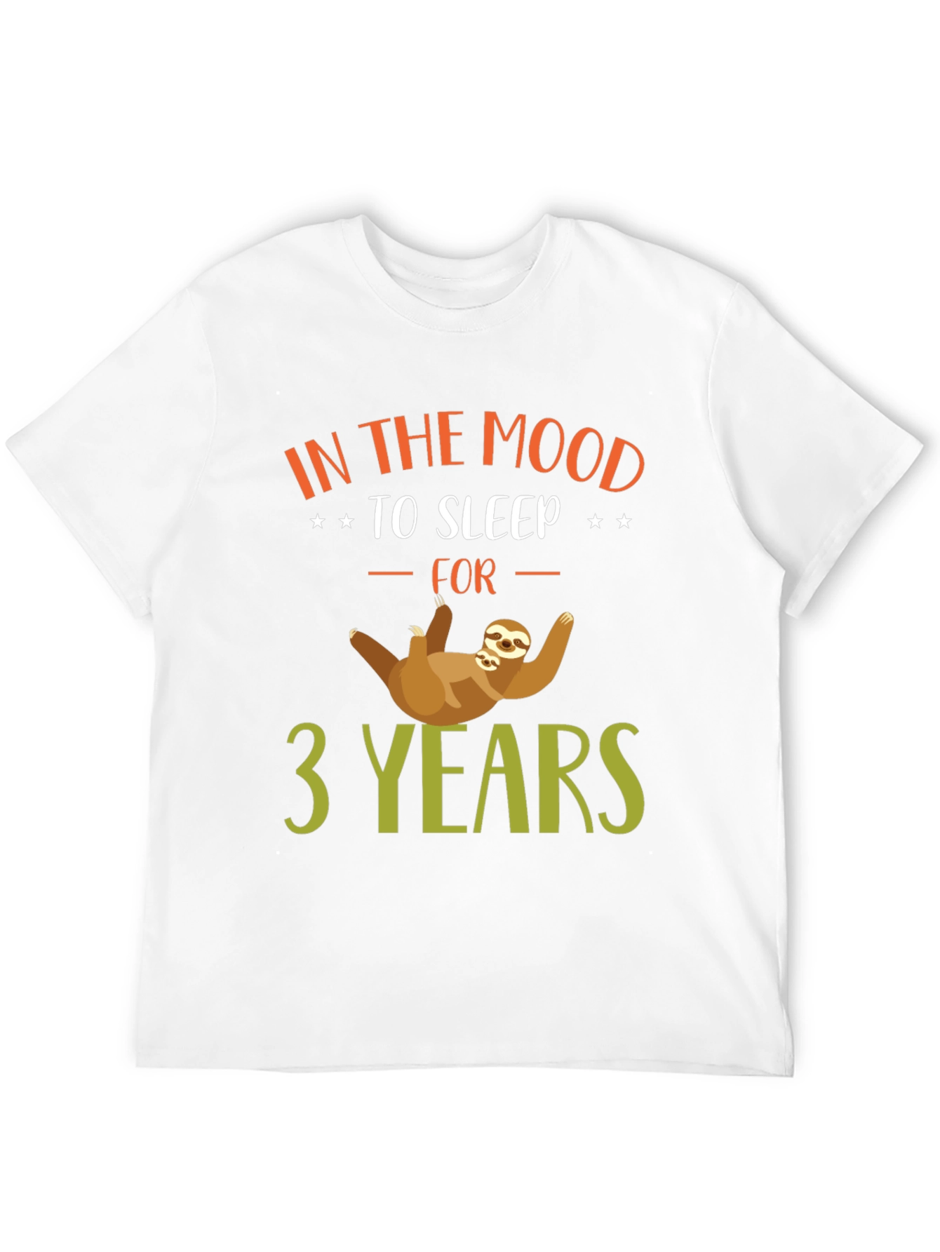 Funny Sloth In the Mood to Sleep T-Shirt
