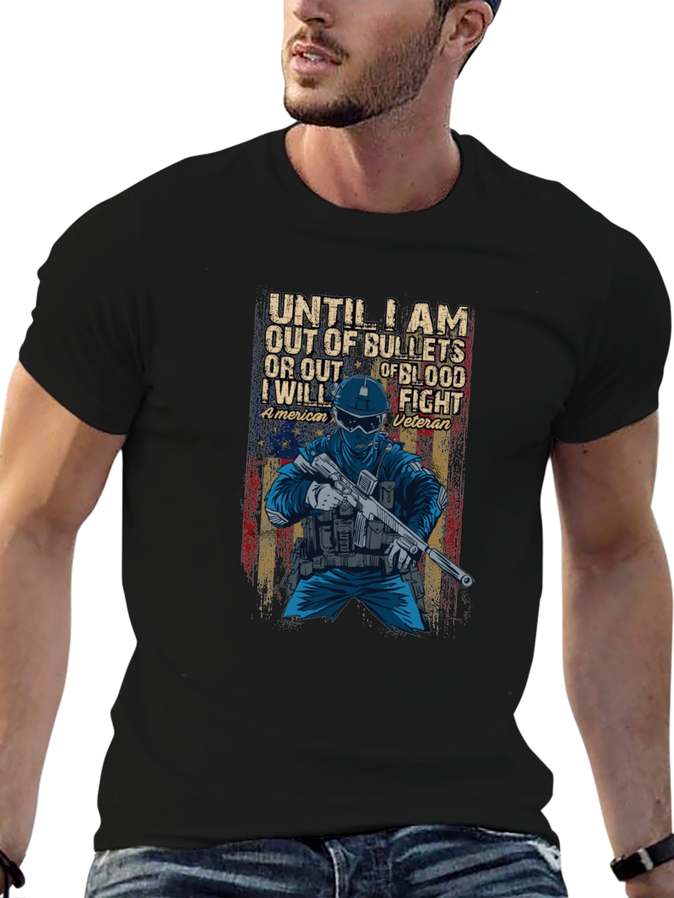 American Veteran Graphic T-Shirt