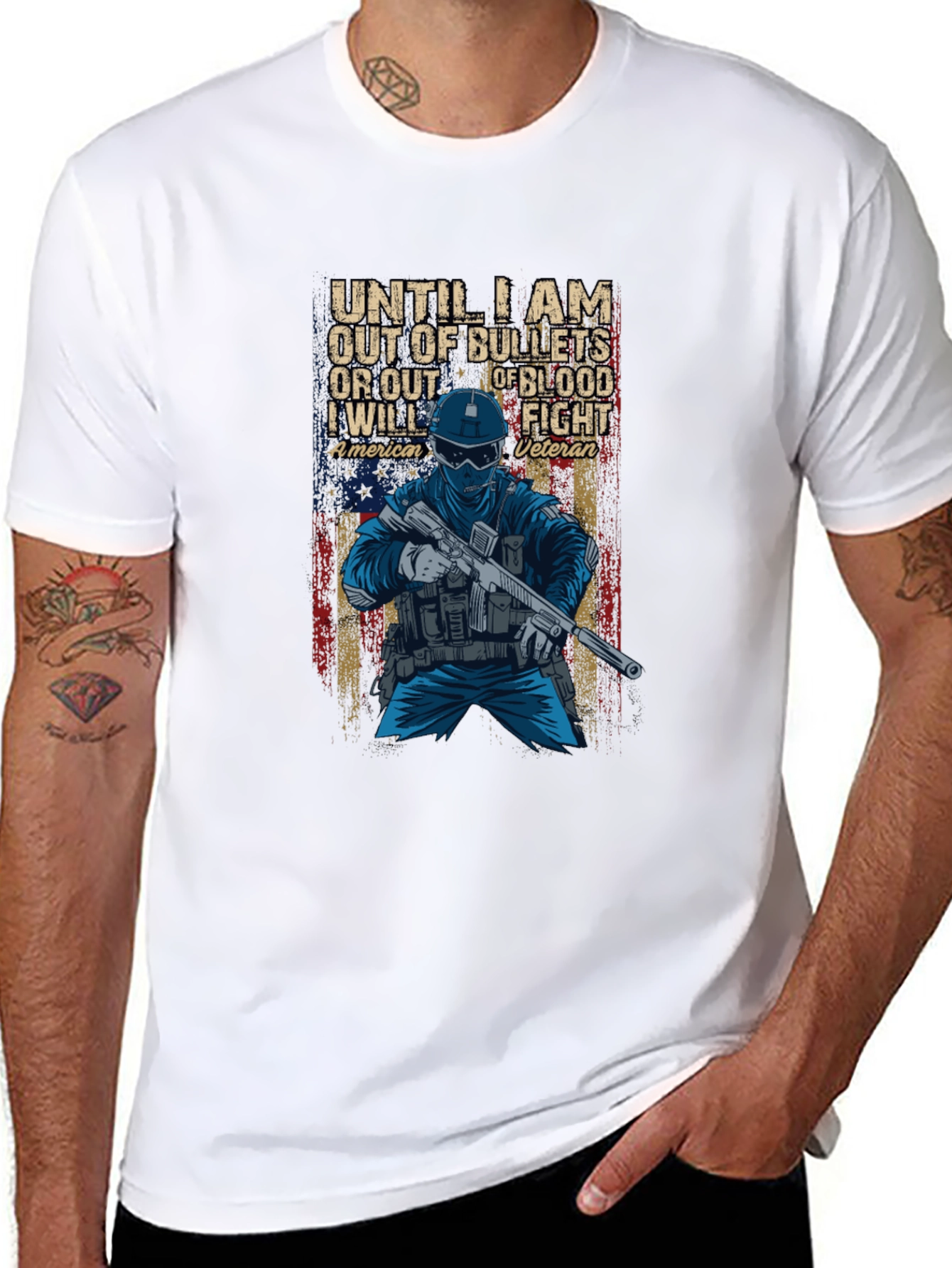 American Veteran Graphic T-Shirt