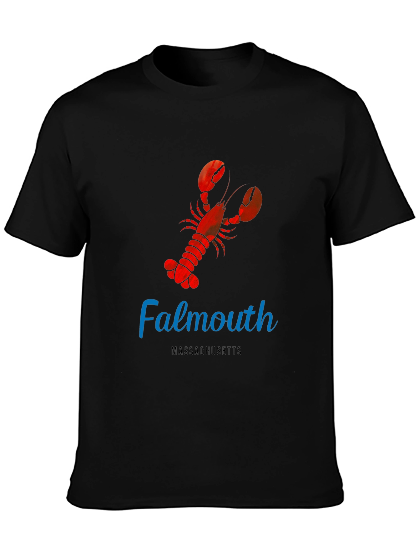 Falmouth Massachusetts Lobster Graphic T-Shirt