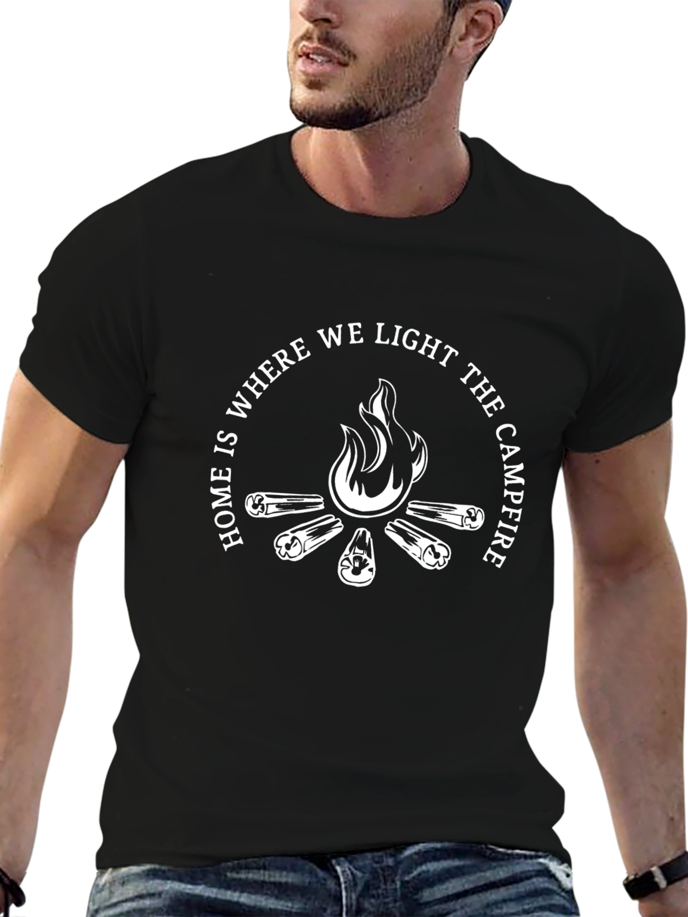 Campfire T-Shirt: Home is Where We Light The Campfire