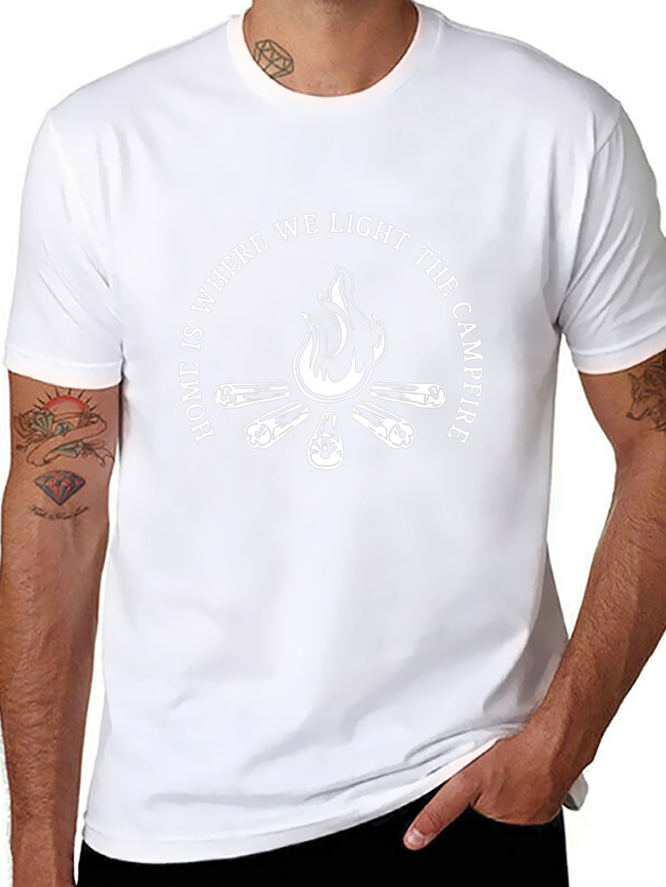 Campfire T-Shirt: Home is Where We Light The Campfire