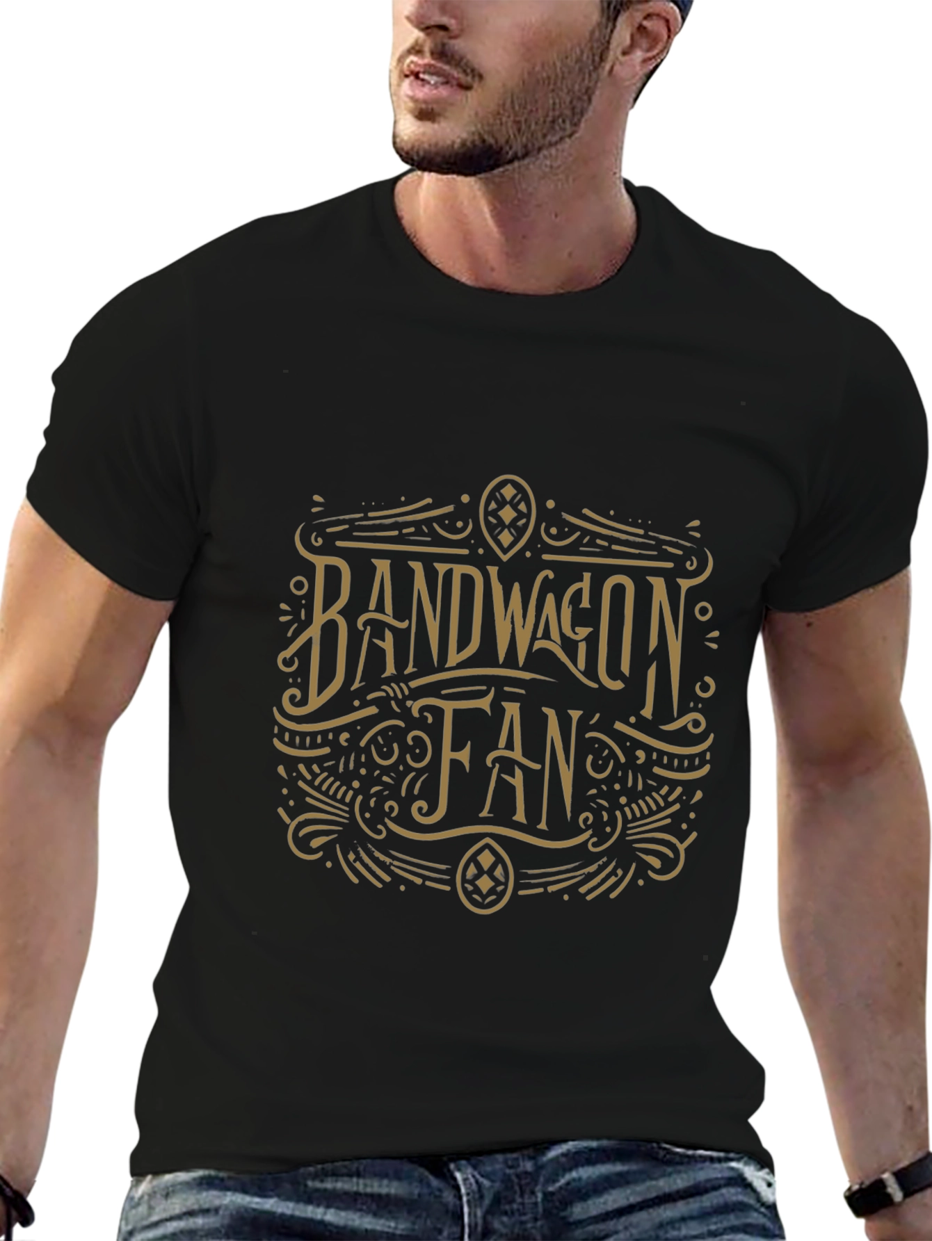 Bandwagon Fan Graphic T-Shirt - Retro Style