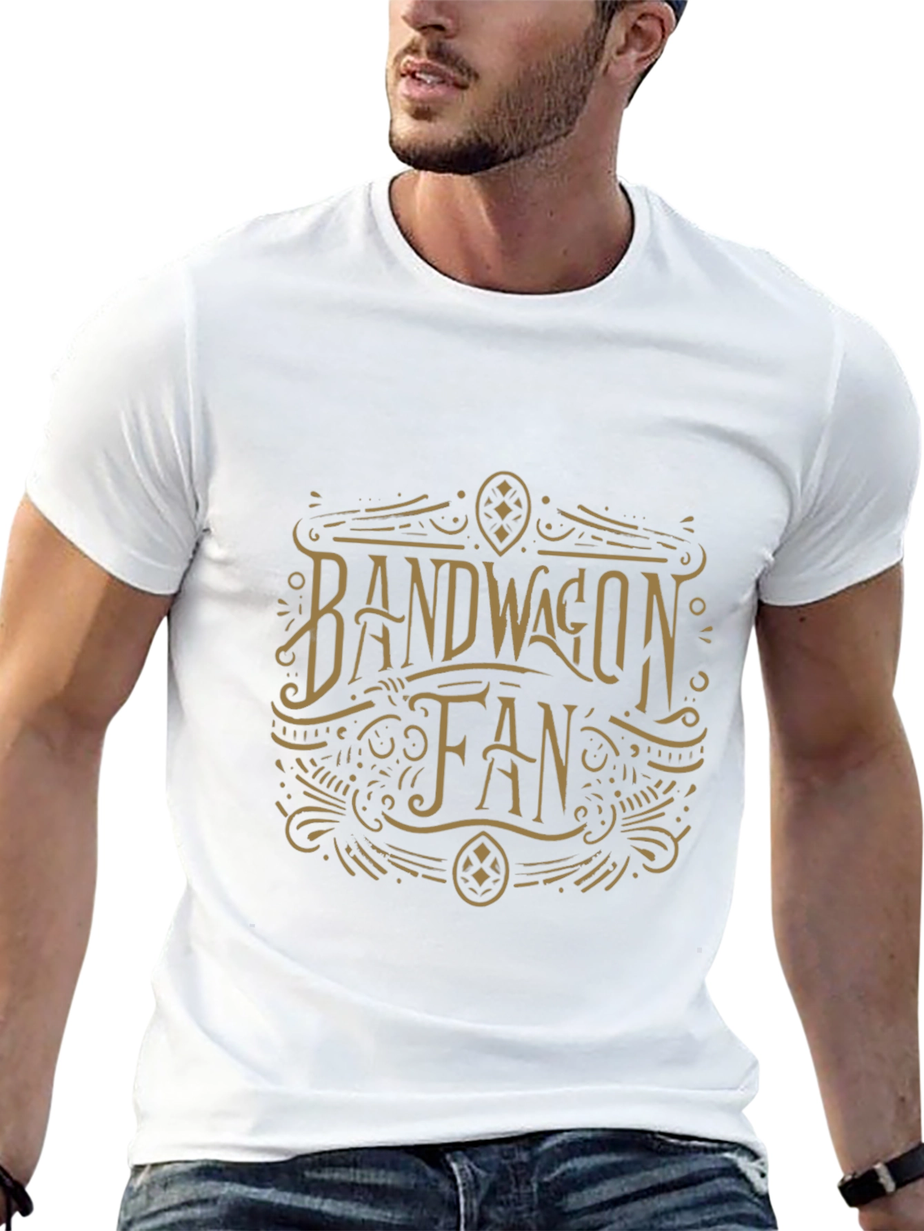 Bandwagon Fan Graphic T-Shirt - Retro Style