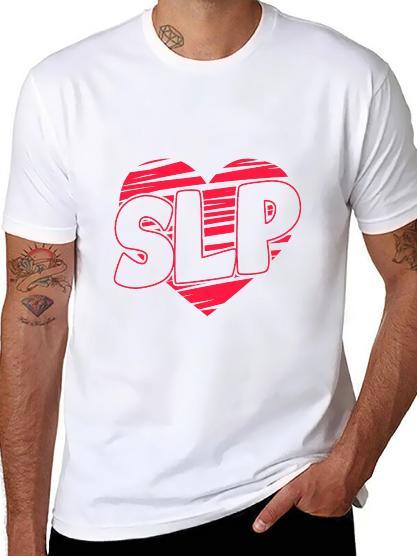 SLP Heart Graphic Black T-Shirt