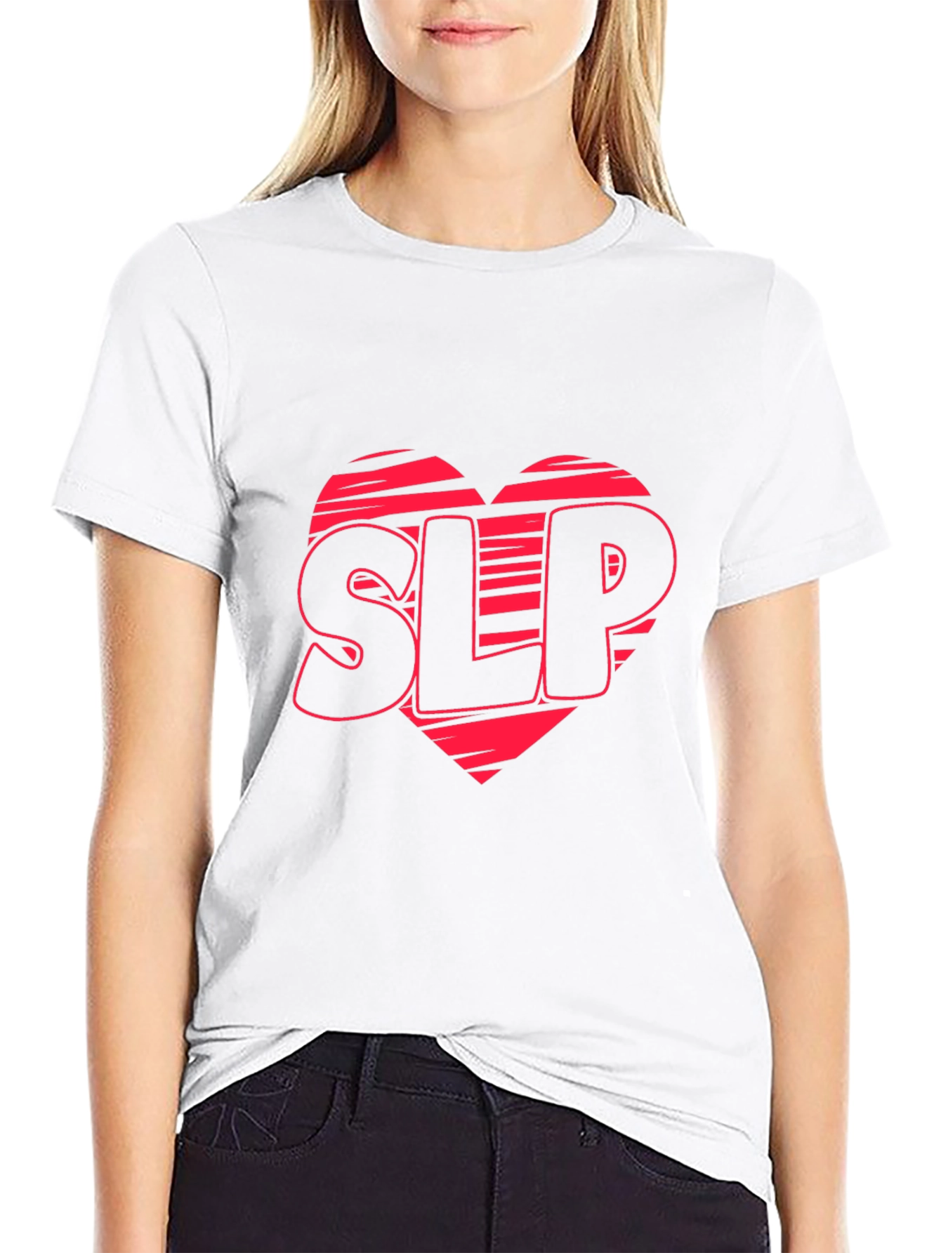 SLP Heart Graphic Black T-Shirt